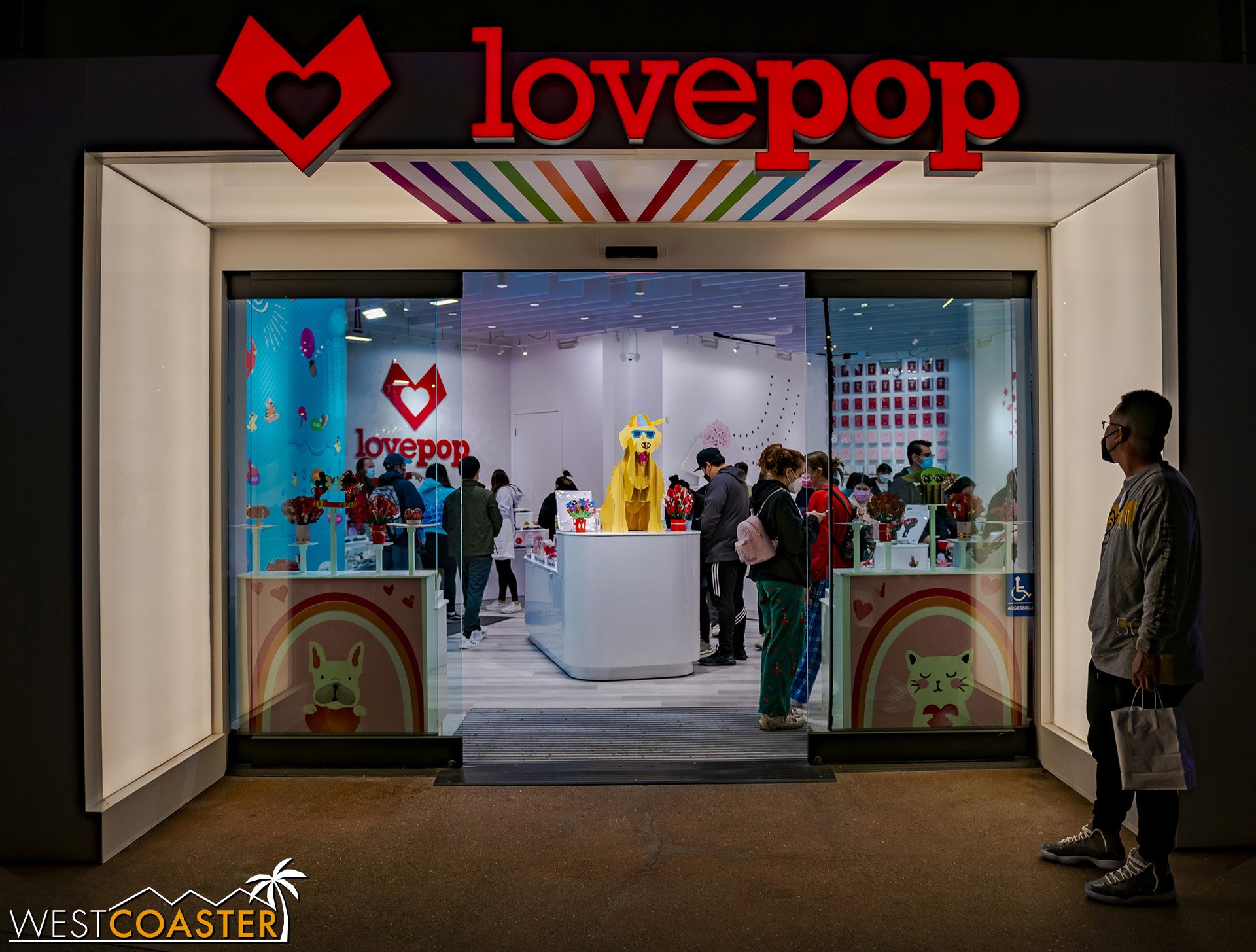  Right next door, also opening last month, is a Lovepop store. 