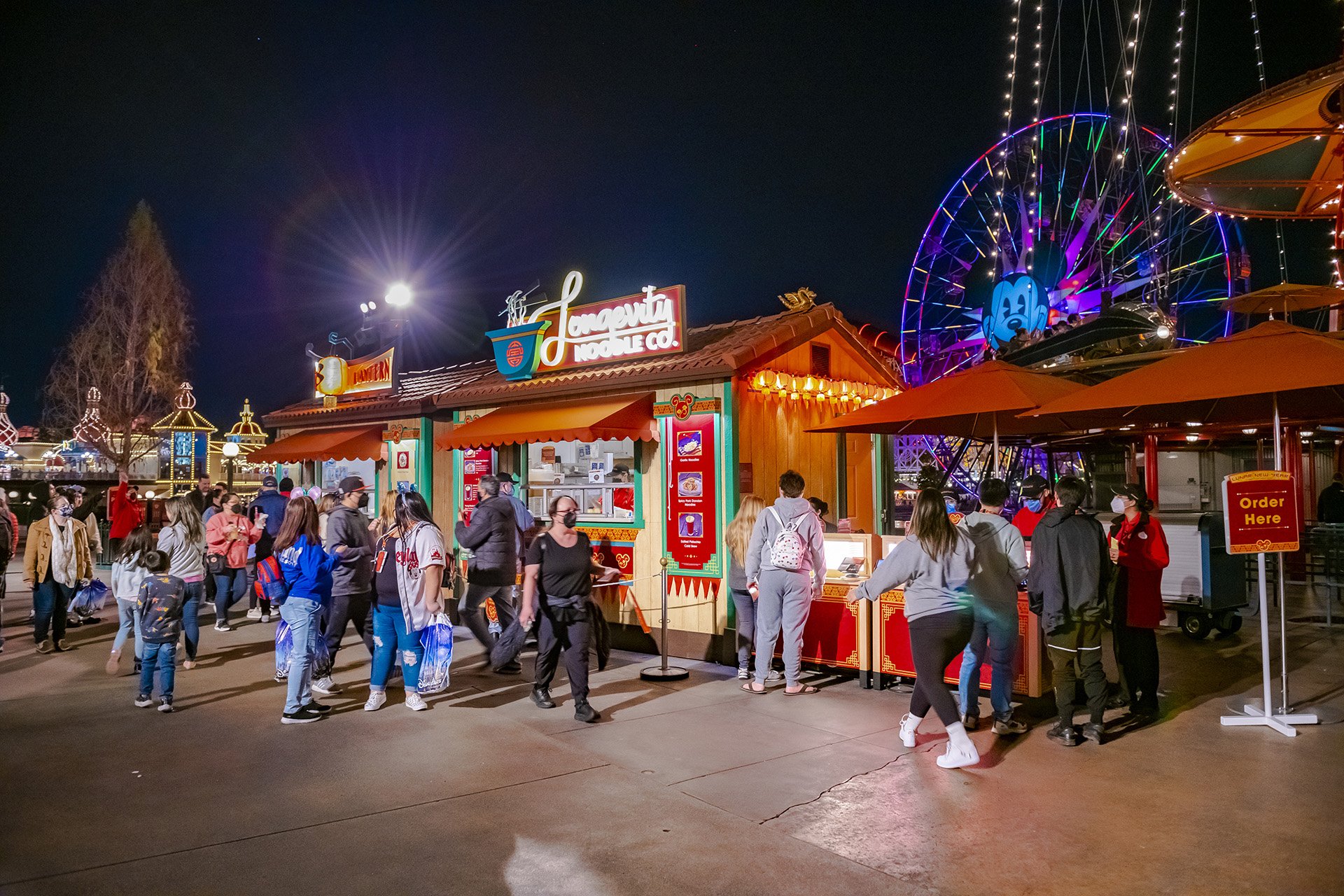  The long lines were limited to the permanent quick serve restaurants.  The lines at the food stands were arguably worse! 