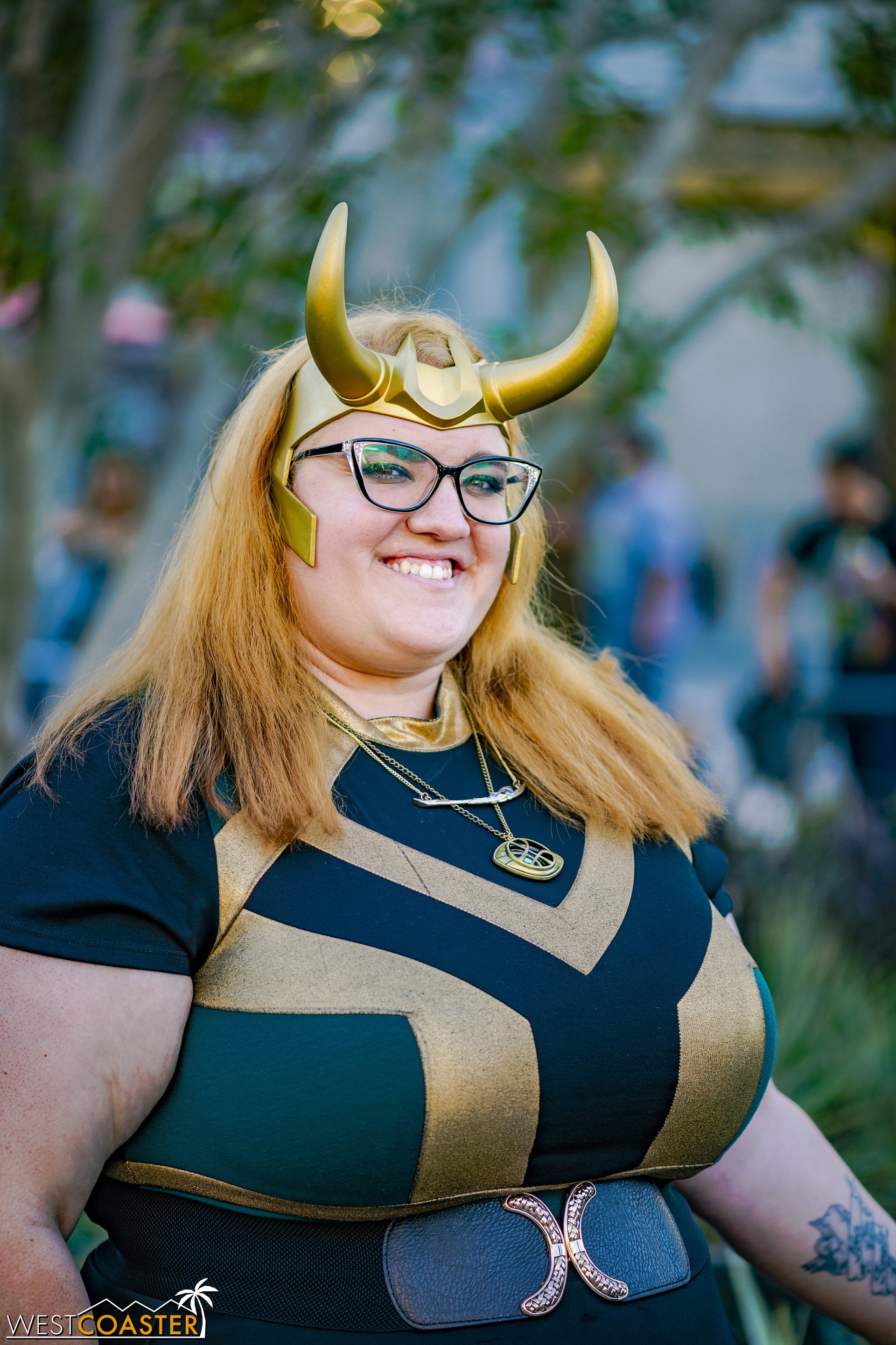  This Loki was in line in Avengers Campus to meet Disney character Loki! 