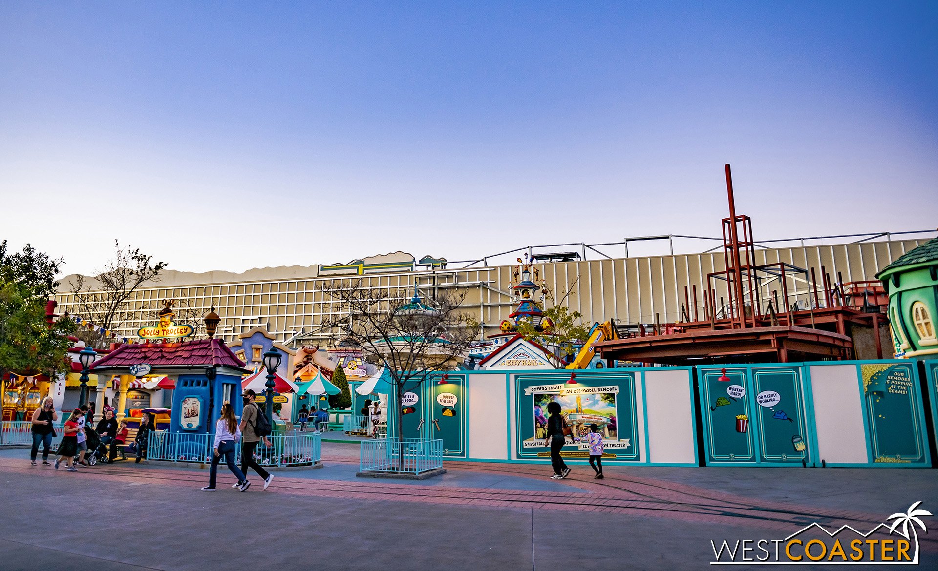  Construction continues in Mickey’s Toontown. 