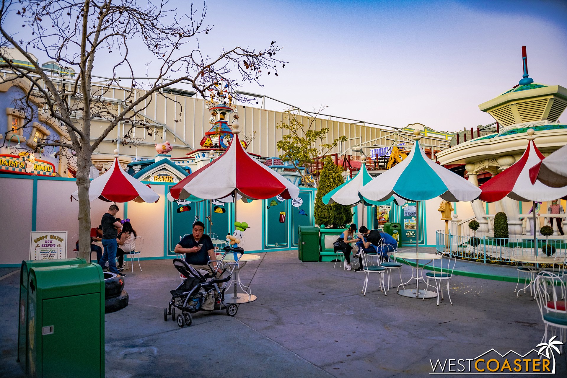  The sitting area is about half of what it used to be, though the gazebo is still accessible. 