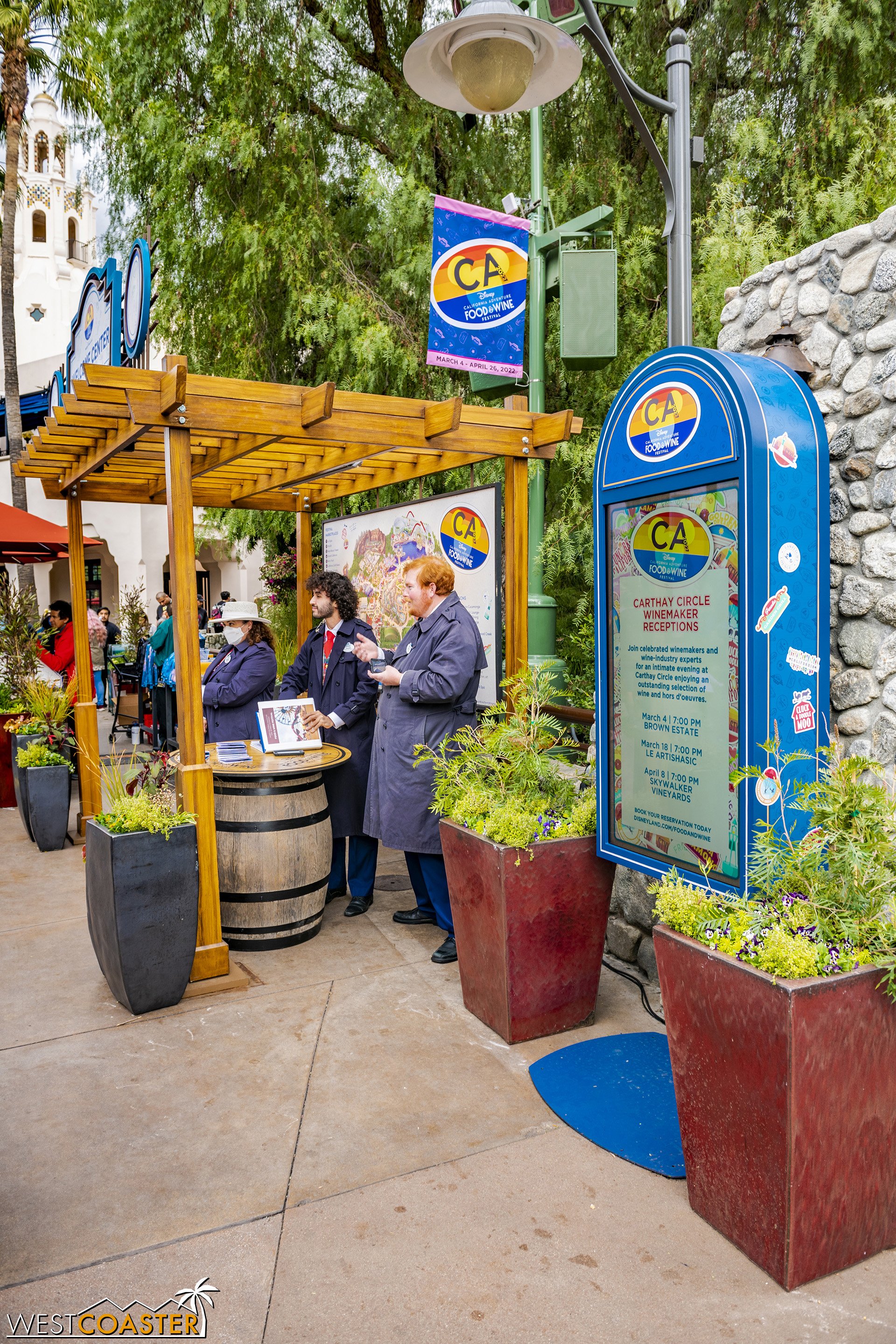  Guests can also purchase a Sip and Savor Pass adjacent to here. 