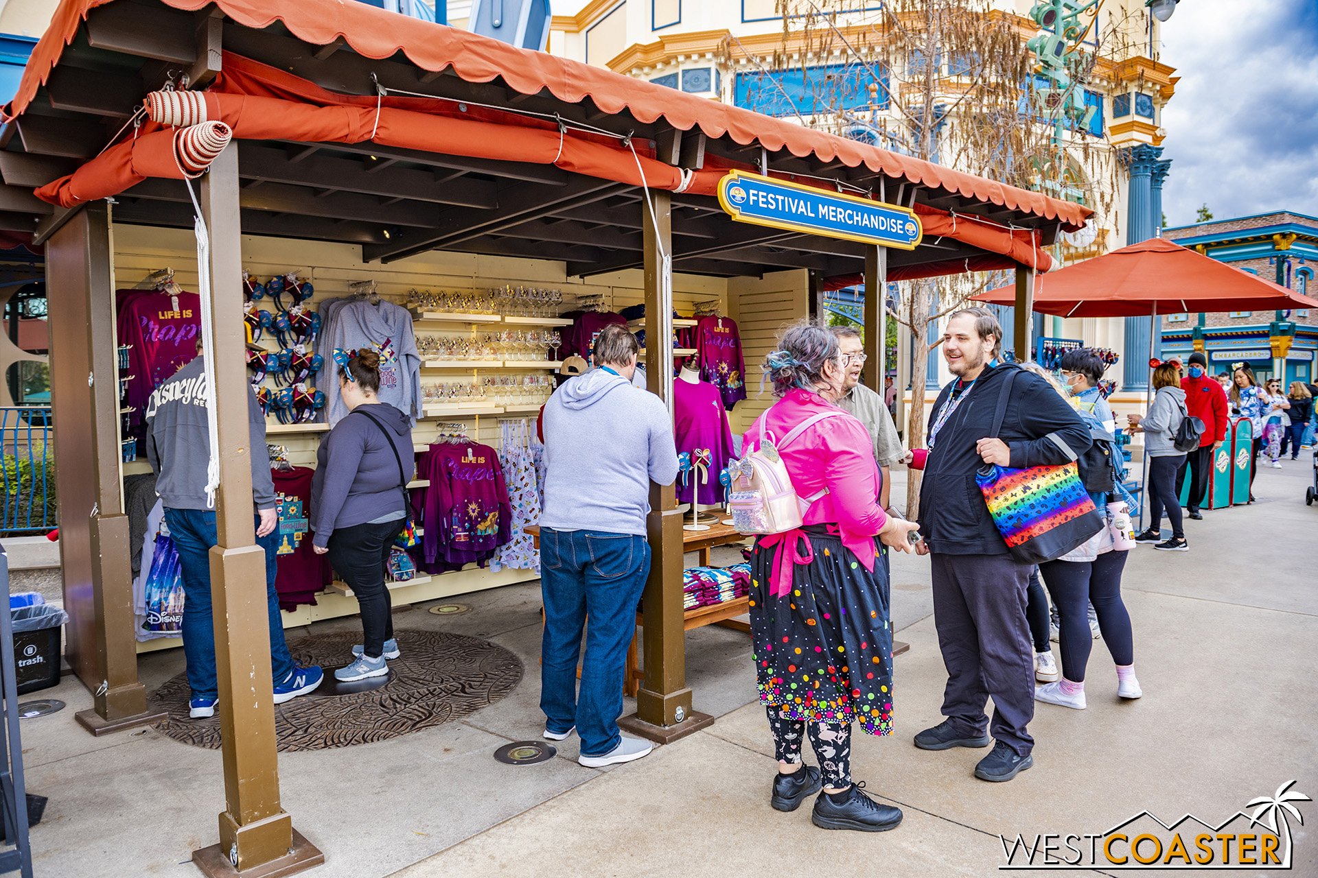  The main souvenir stand is still located outside the entrance to The Little Mermaid: Ariel’s Undersea Adventure attraction. 