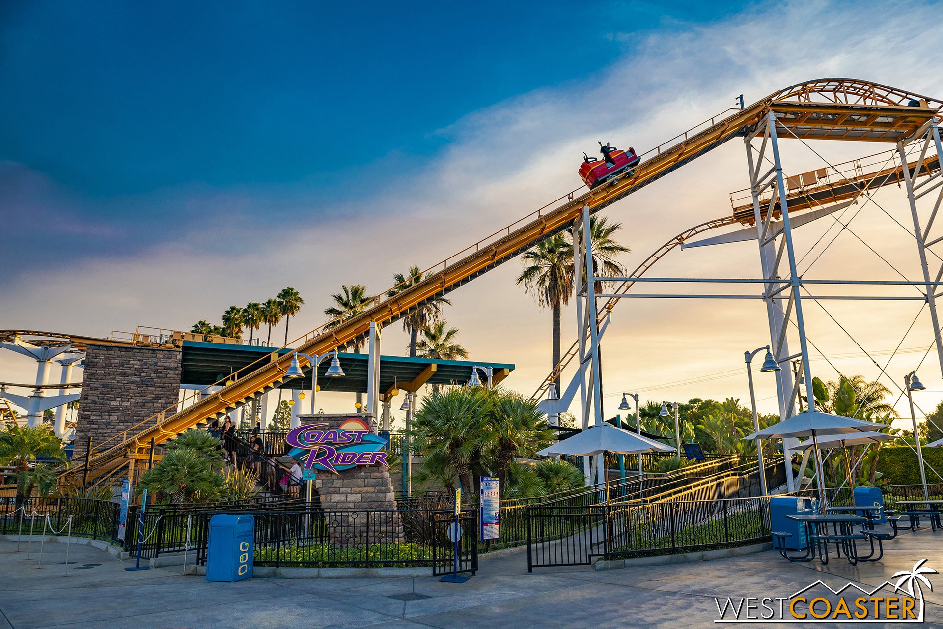  Coast Rider at sunset. 