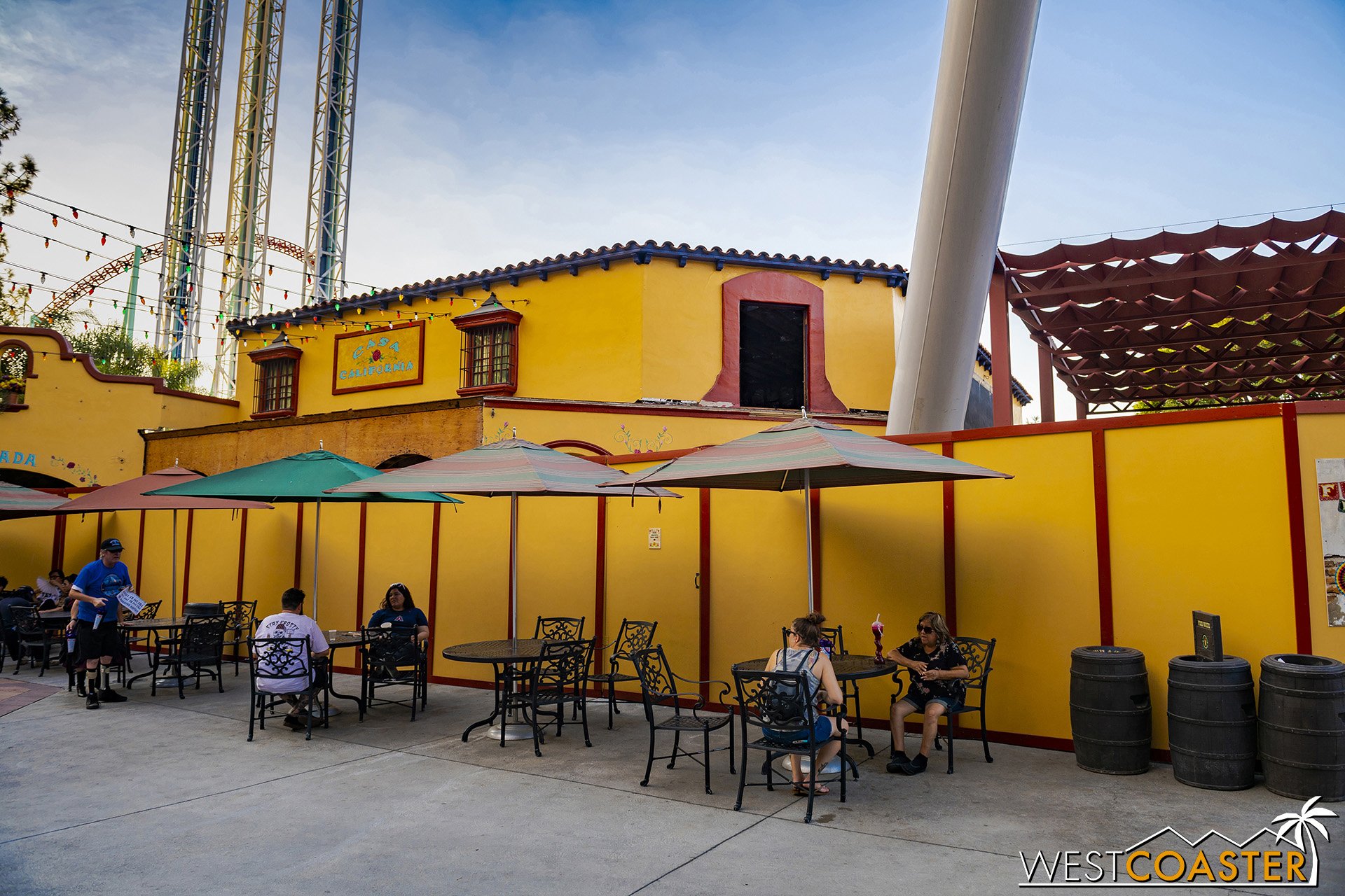  The walls extended around the Fiesta Village Stage side too. 