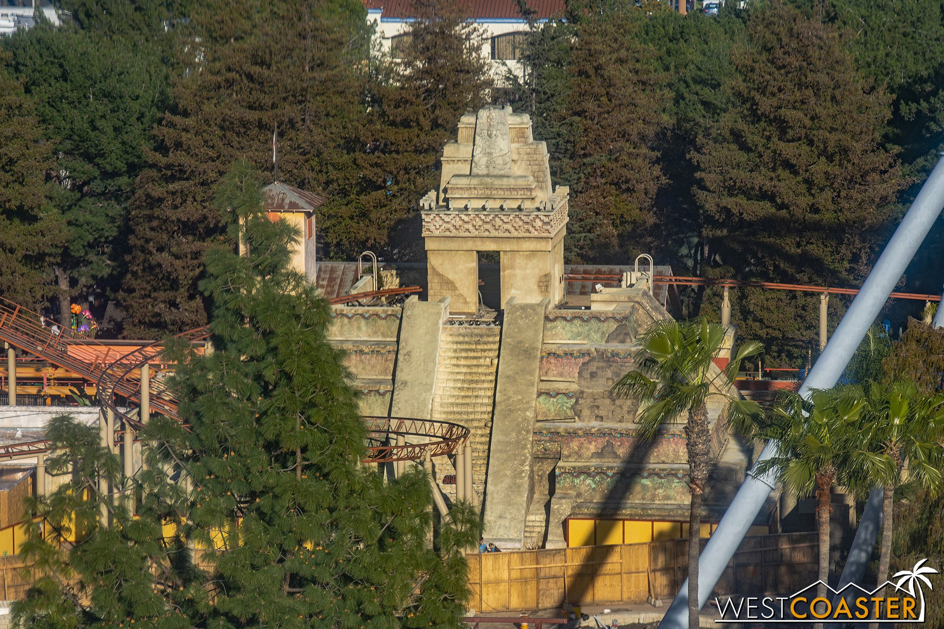  The temple definitely has more work to do, and presumably, it will progress more aggressively when the ride closes. 