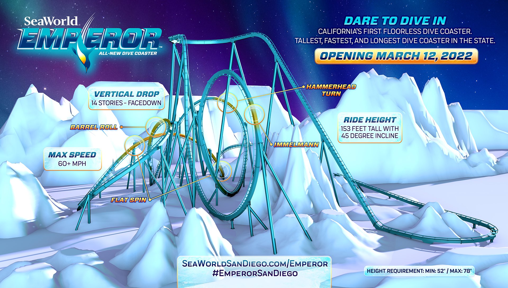 SeaWorld San Diego Announces New Arctic Rescue Roller Coaster for 2023 —  Restcoaster