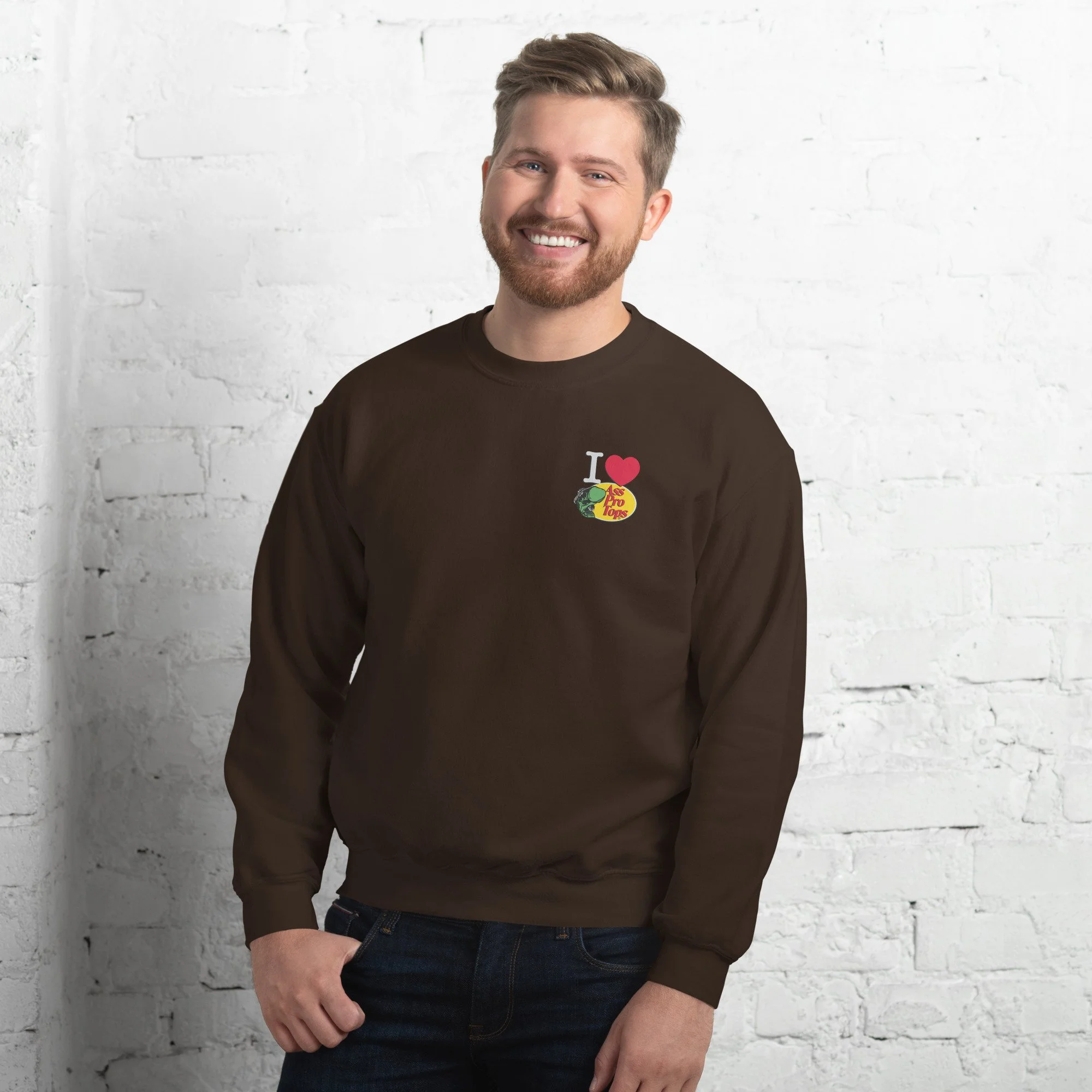 unisex-crew-neck-sweatshirt-dark-chocolate-front-6823a6d22f3de.jpg