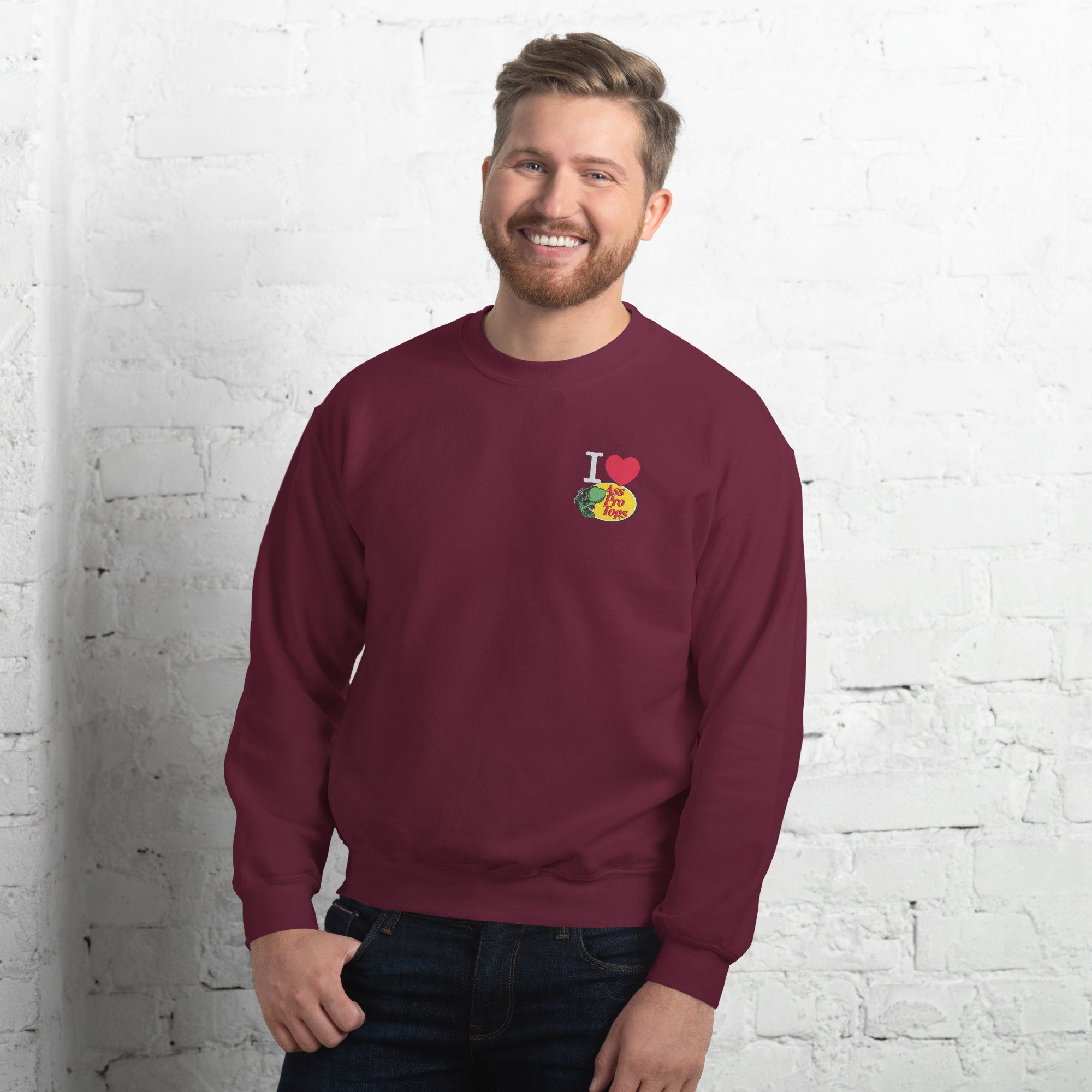 unisex-crew-neck-sweatshirt-maroon-front-6823a6d268f42.jpg