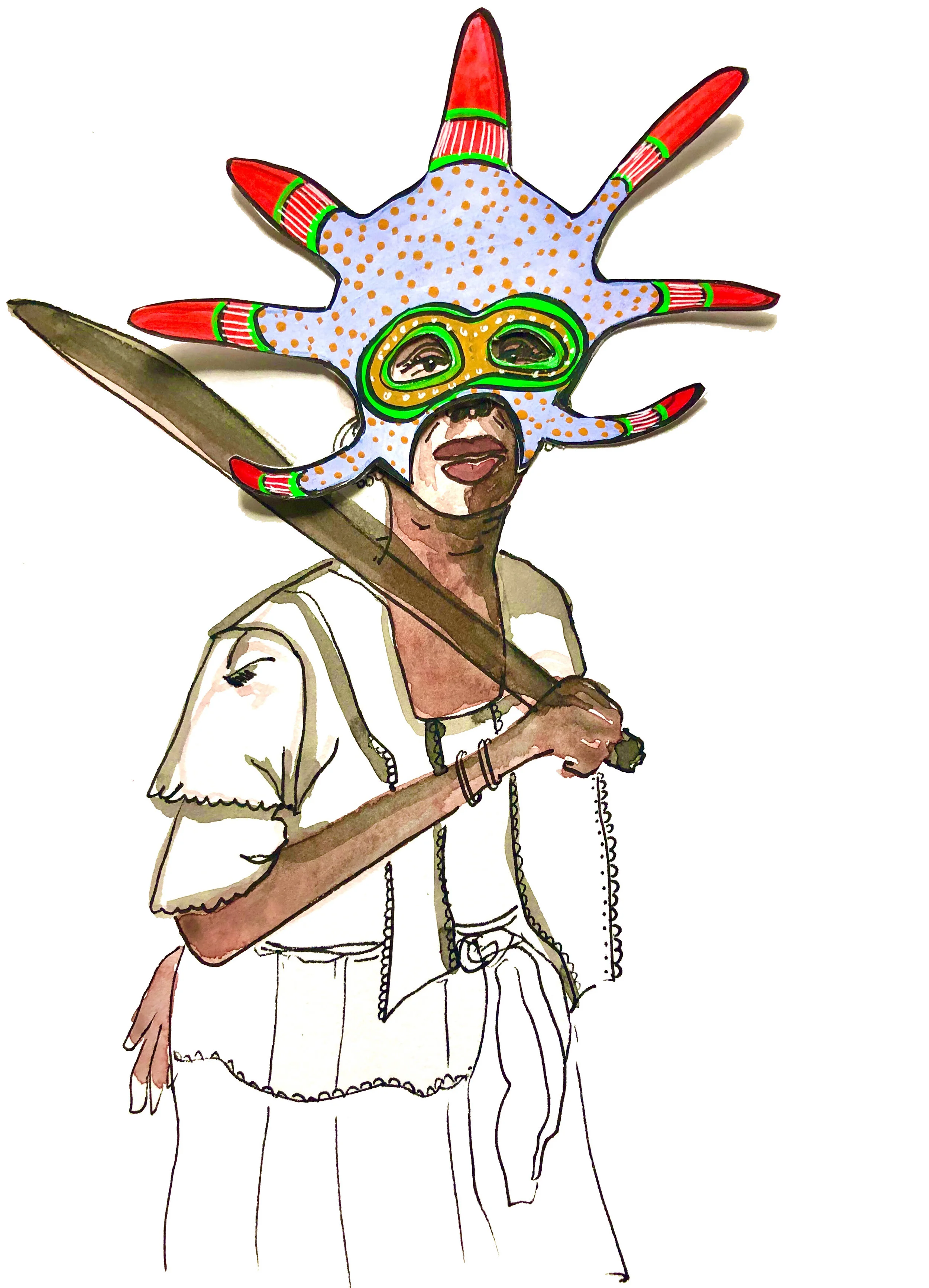 Ascendiente con Machete