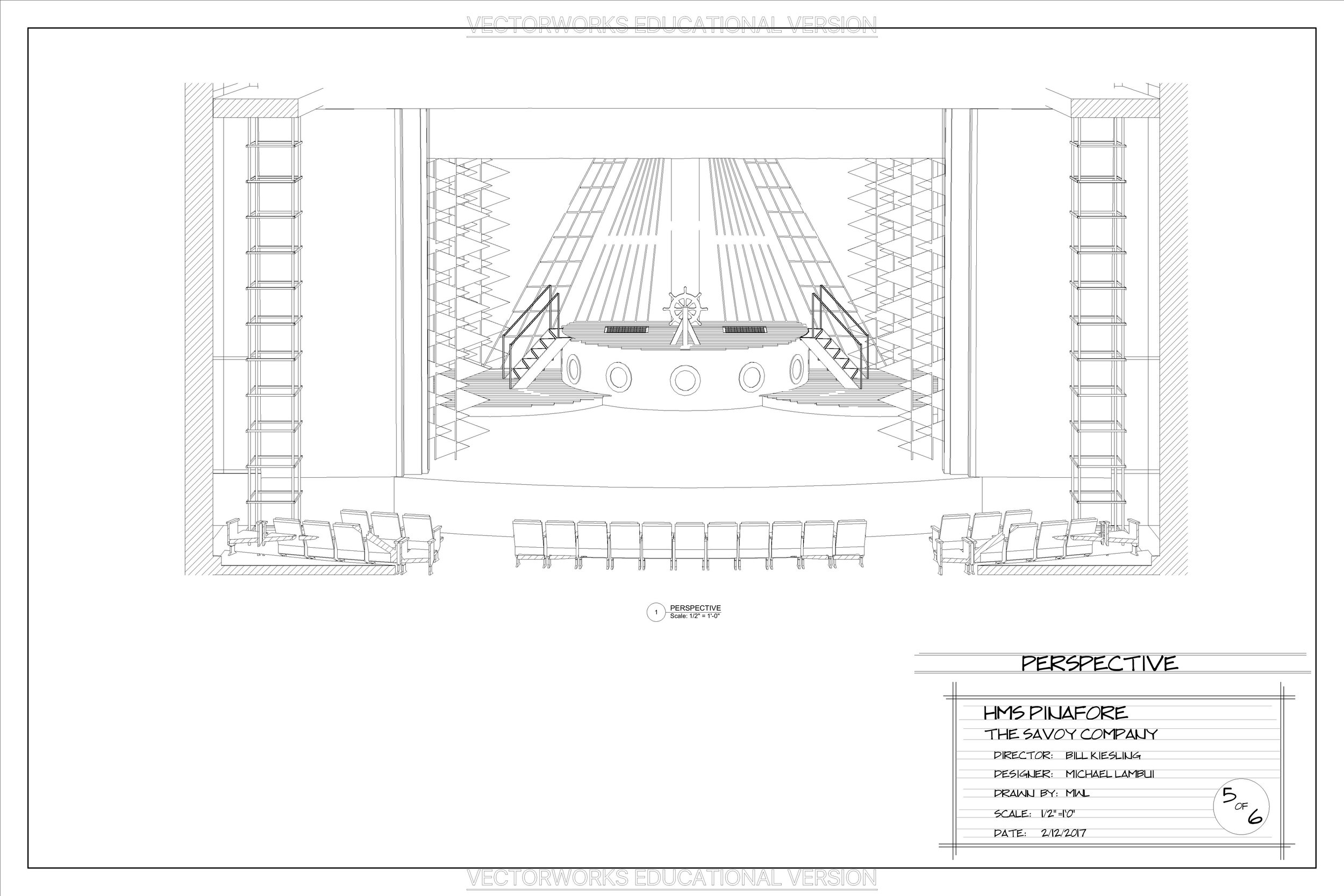 HMS Pinafore 3D Perspective 