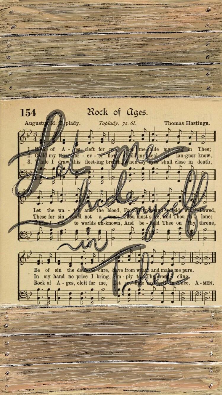 This first wallpaper is one of my favorite hymns! And such a great message..."let me hide myself in Thee."