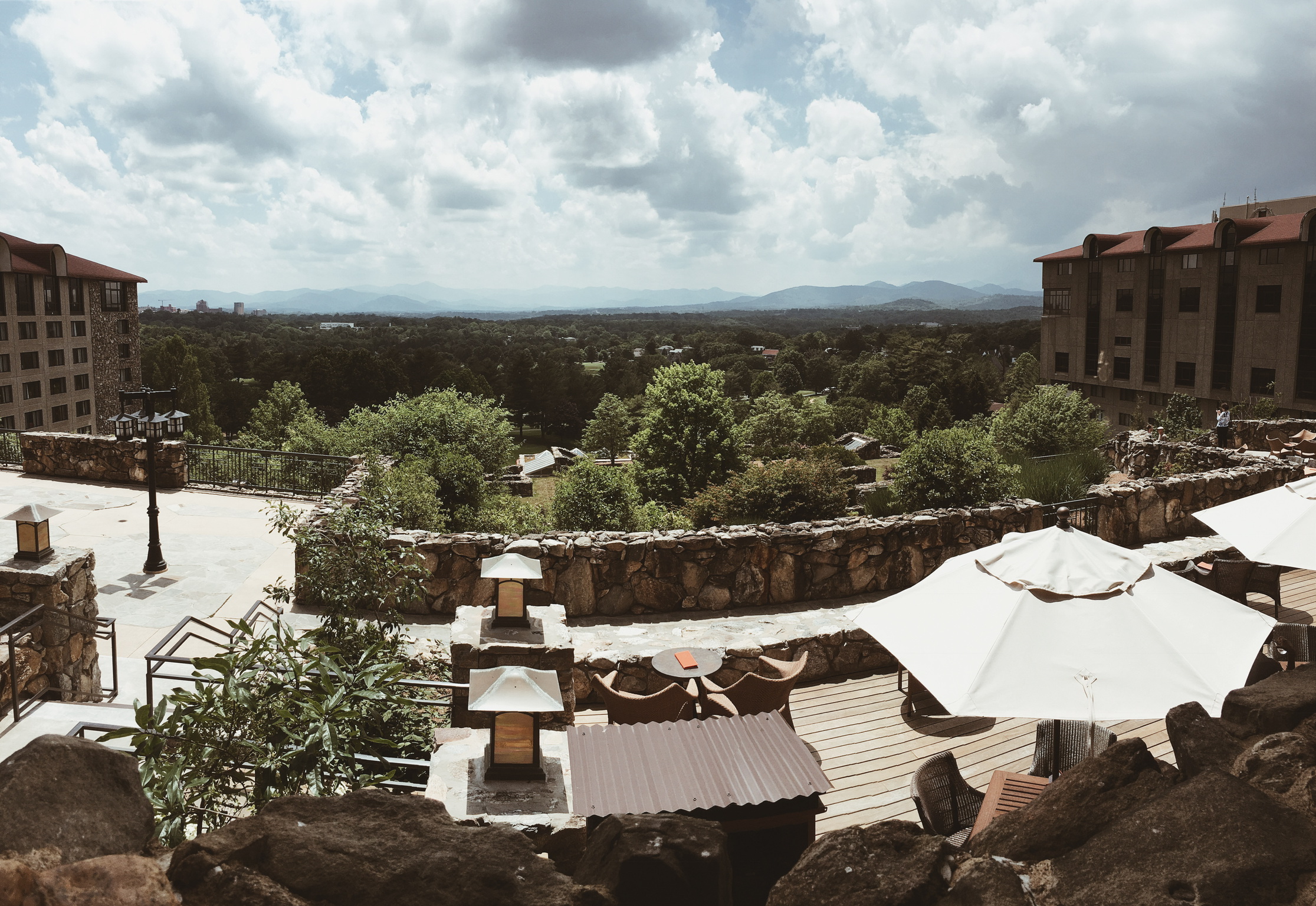 This is the view from where we sat at lunch after arriving at the GPI.