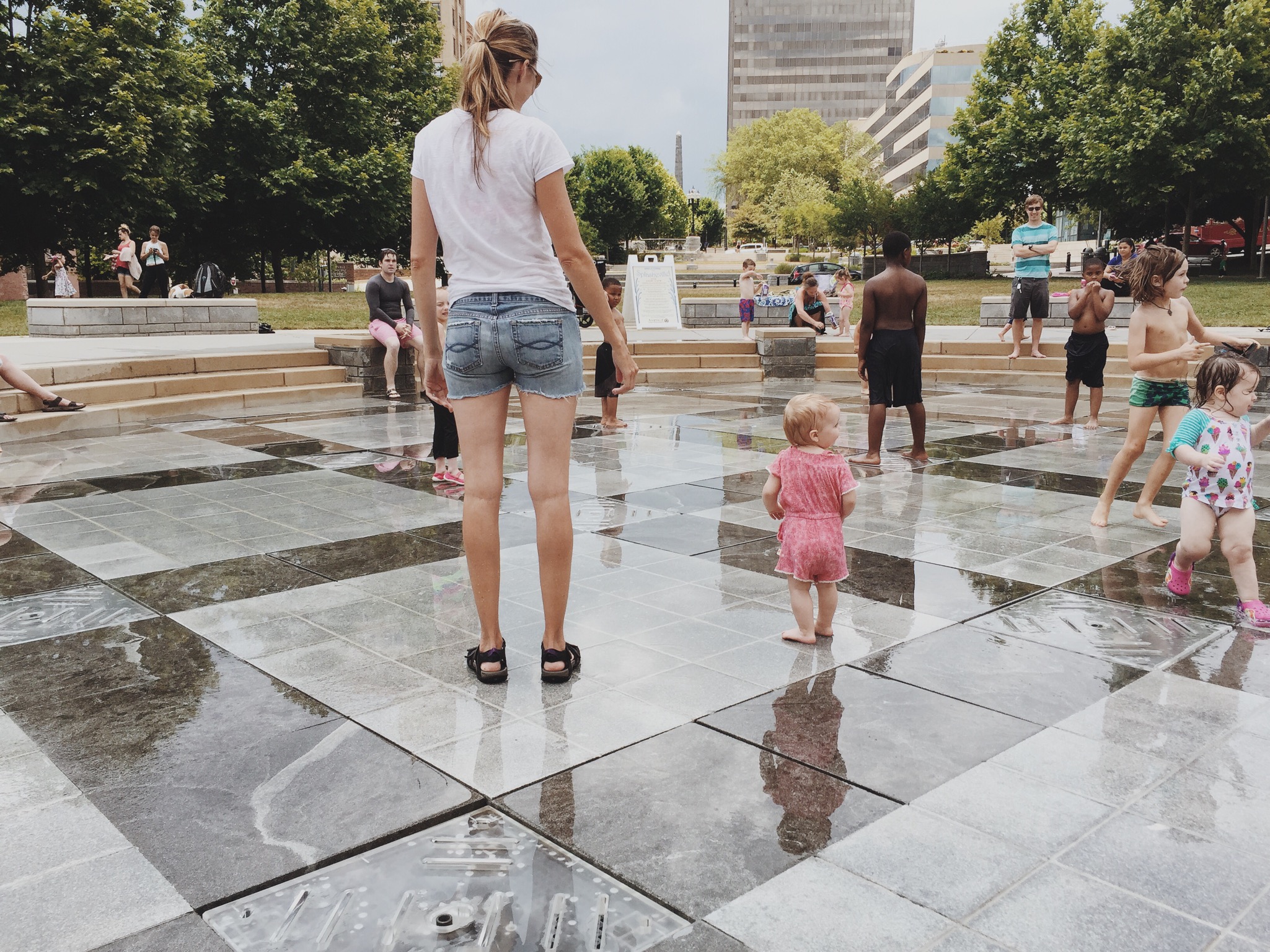 And we can't wait to visit our local splash pad since we found out she LOVES it!