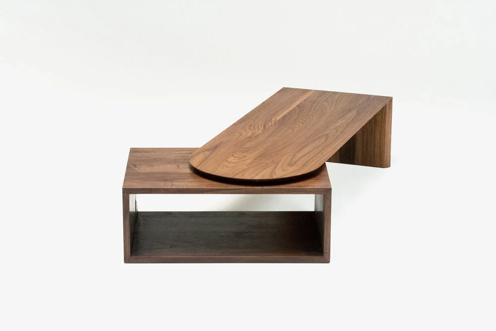 RePose Coffee Table / walnut, brass