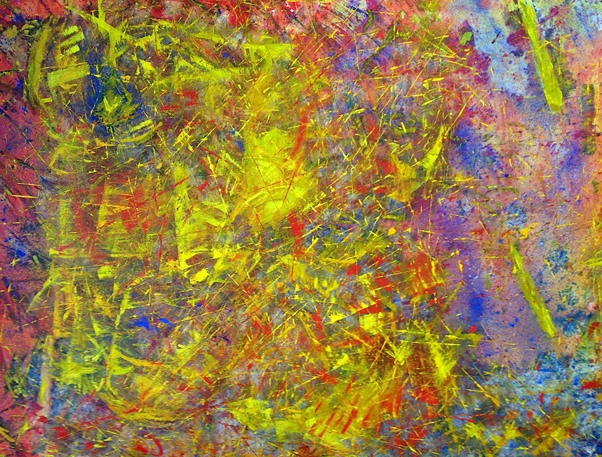 Flying Colours, 2015. Oil, acrylic and pigments on canvas, 36 x 48 in / 91.4 x 121.9 cm 