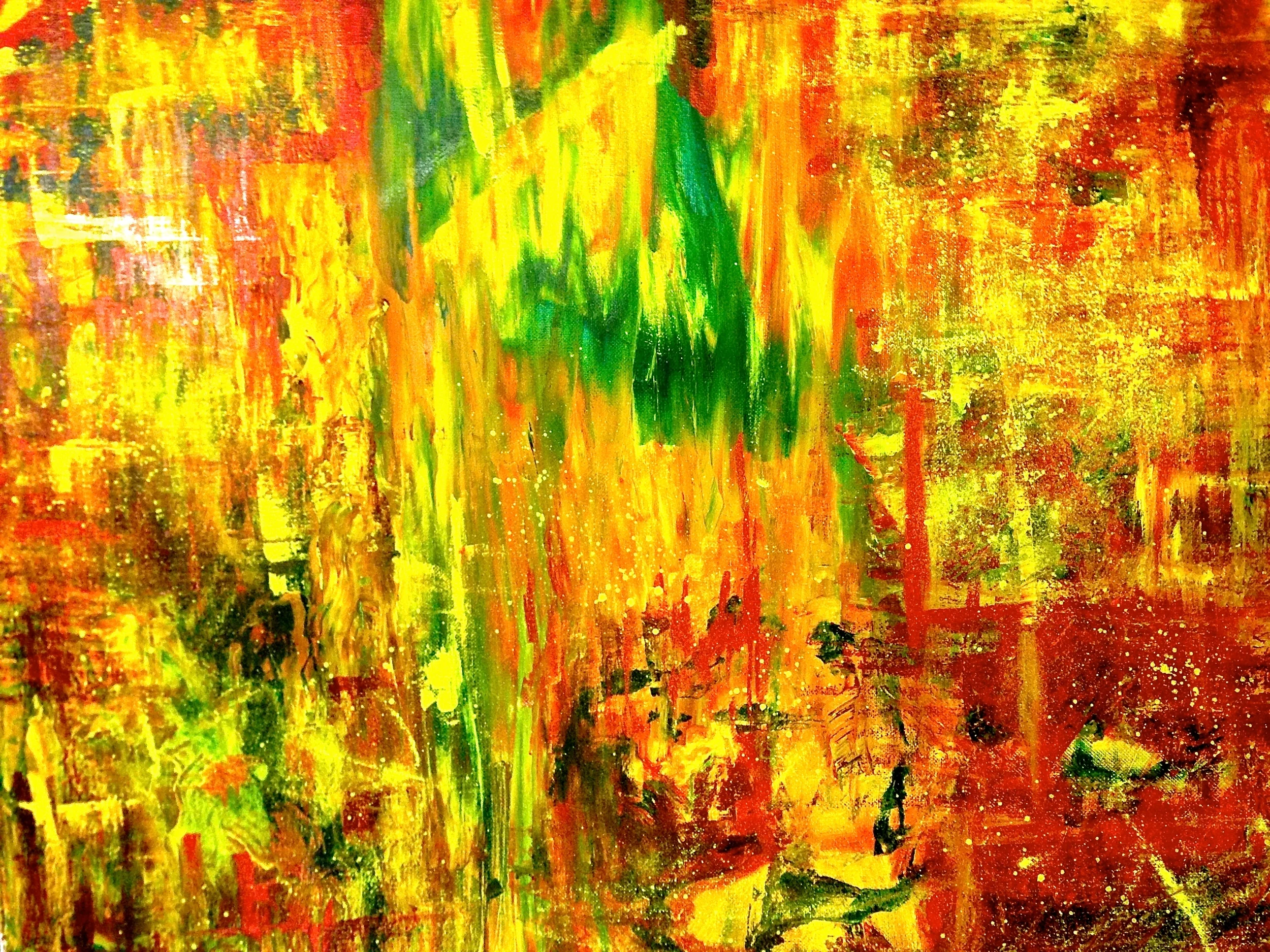 Flames, 2015. Oil on canvas, 20 x 24 in / 50.8 x 61 cm 