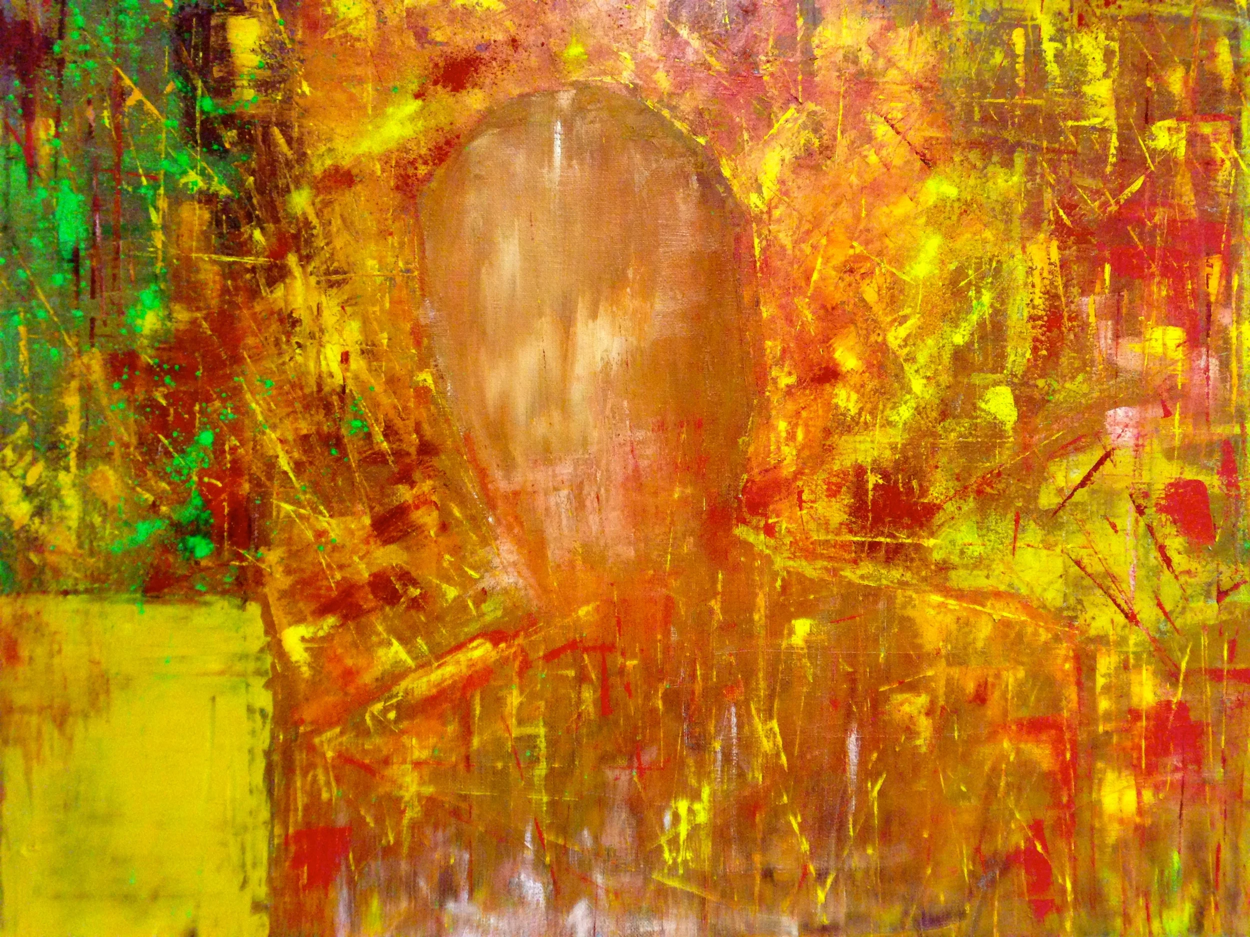 The shadow, 2015. Oil and pigments on canvas, 20 x 24 in / 50.8 x 61 cm 