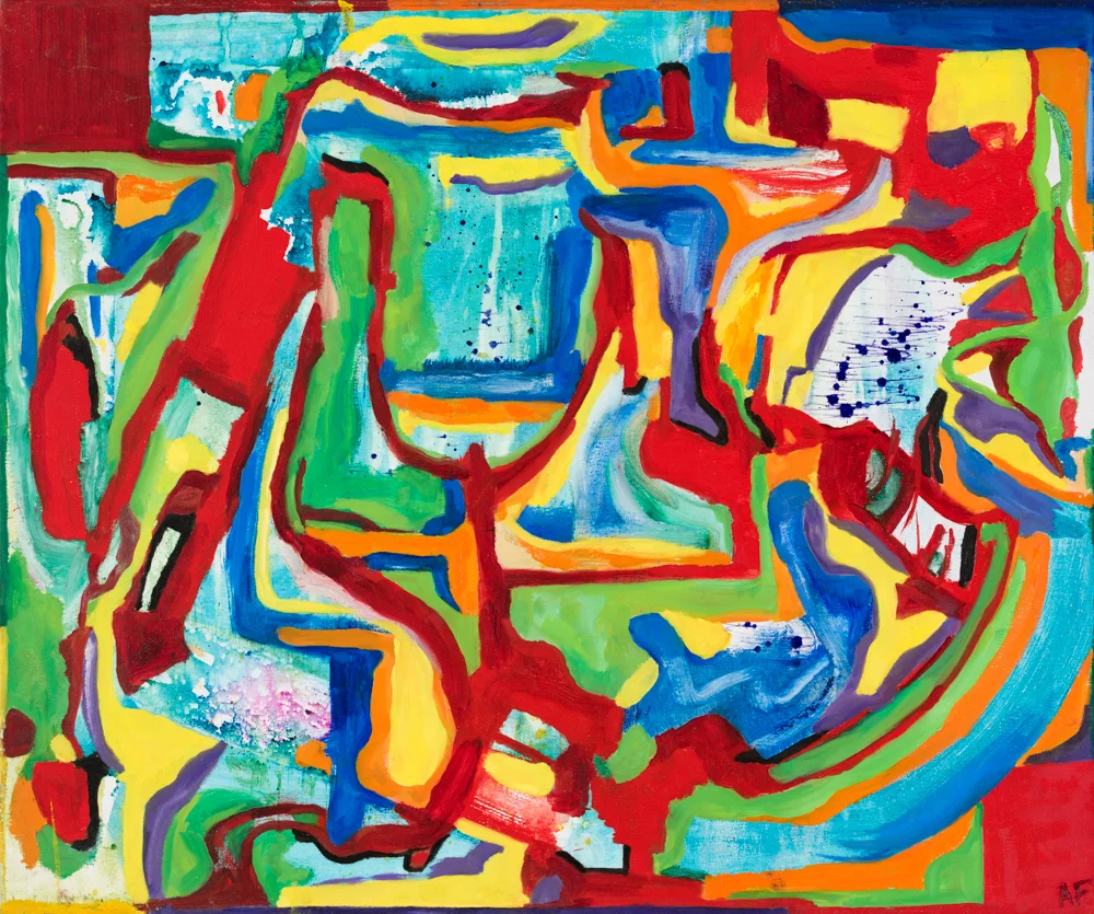 Echoing, 2016. Ink and oil on canvas, 20 x 24 in / 50.8 x 61 cm | SOLD