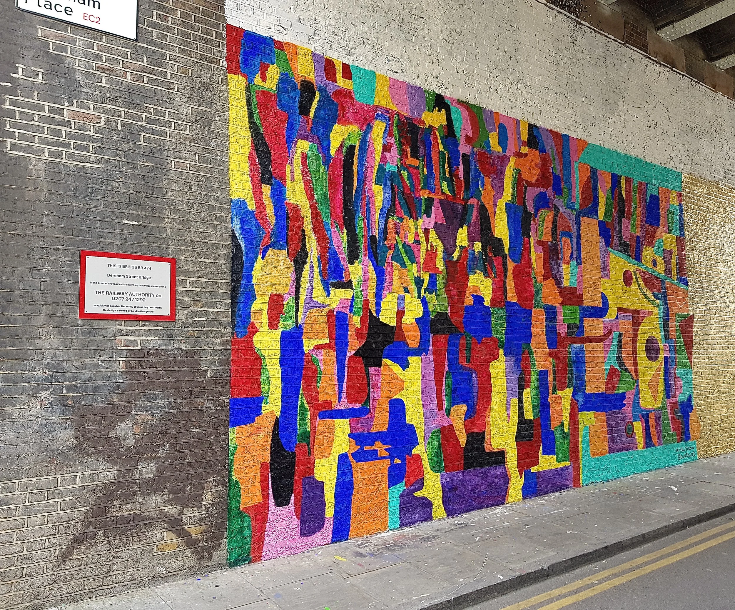 Mural painting by Aurelie Freoua