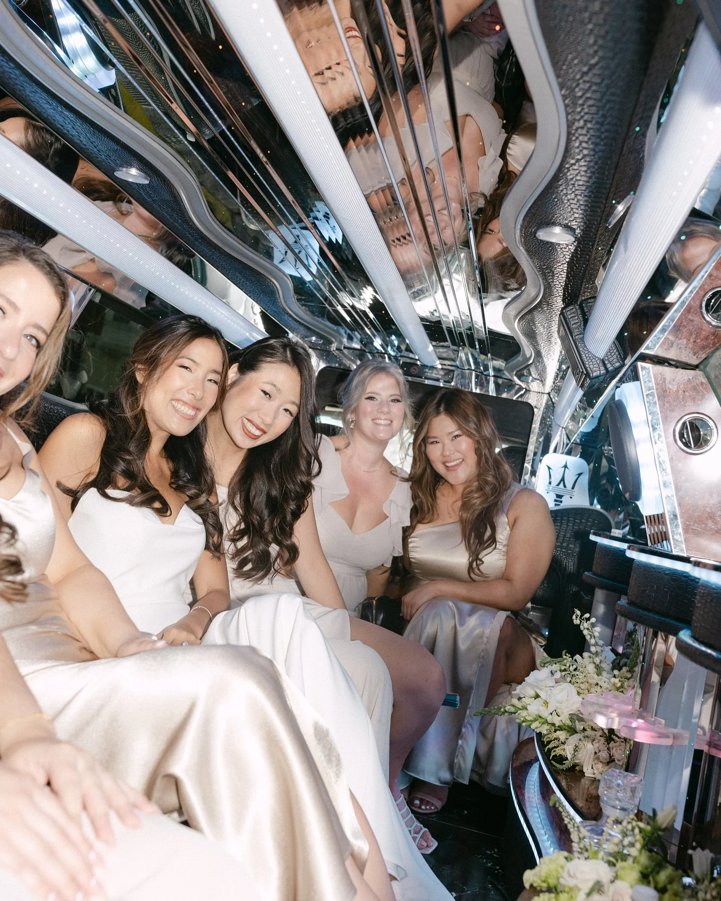 On Fridays we pregame in luxe limos to match our luxe glam 😘