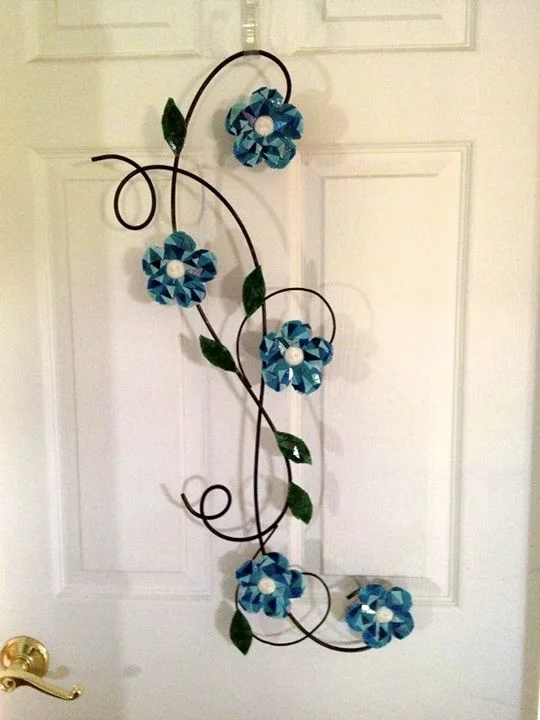 Metal flowers