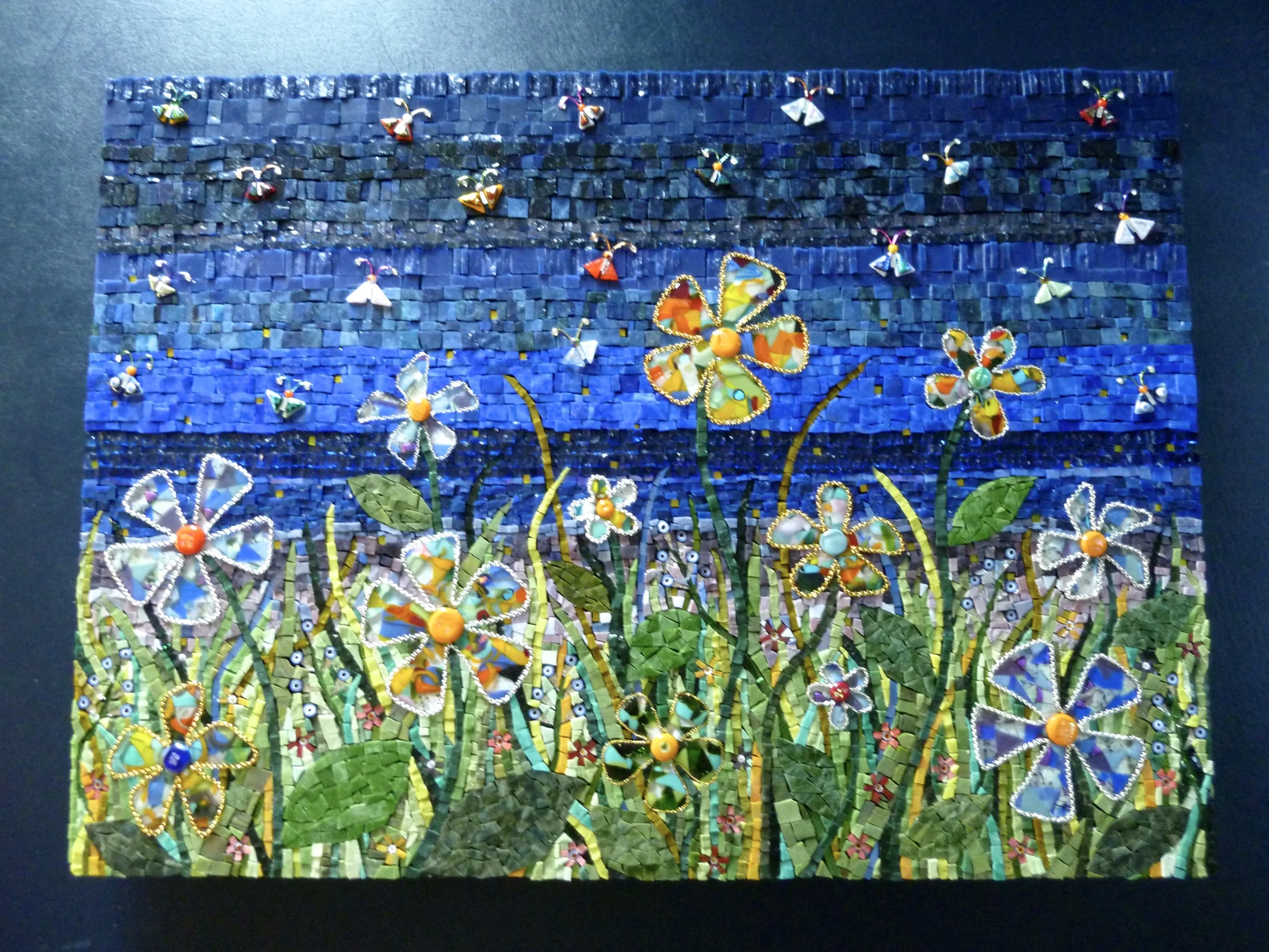 Large Flowered Panel