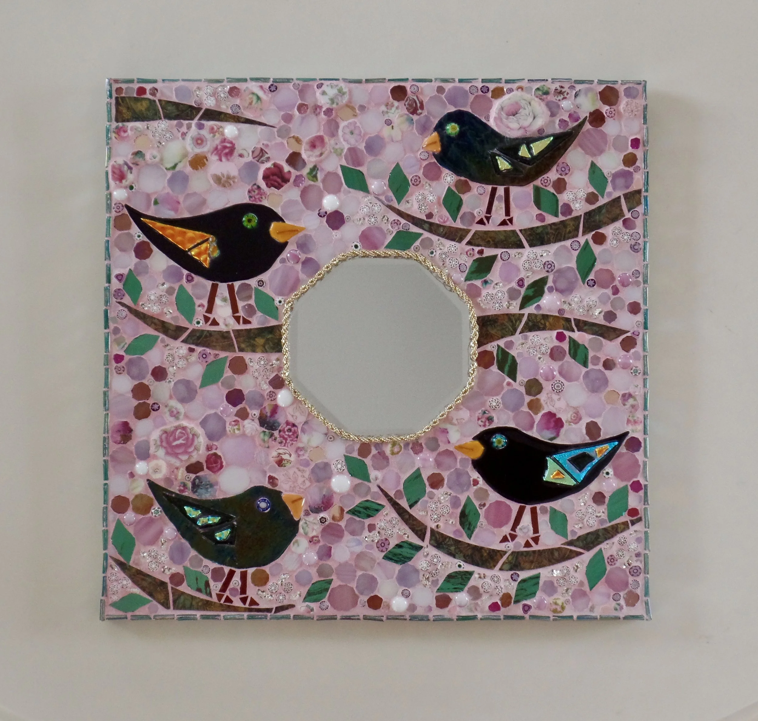 Birds in a Cherry Blossom Tree