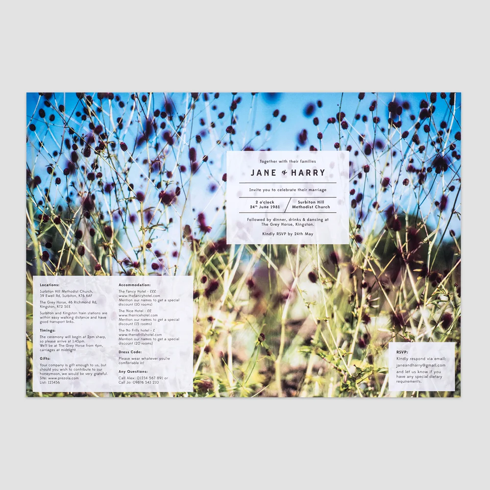 Fern Paper Co. folding wedding invitation meadow range red buttons Jo Hounsome Photography