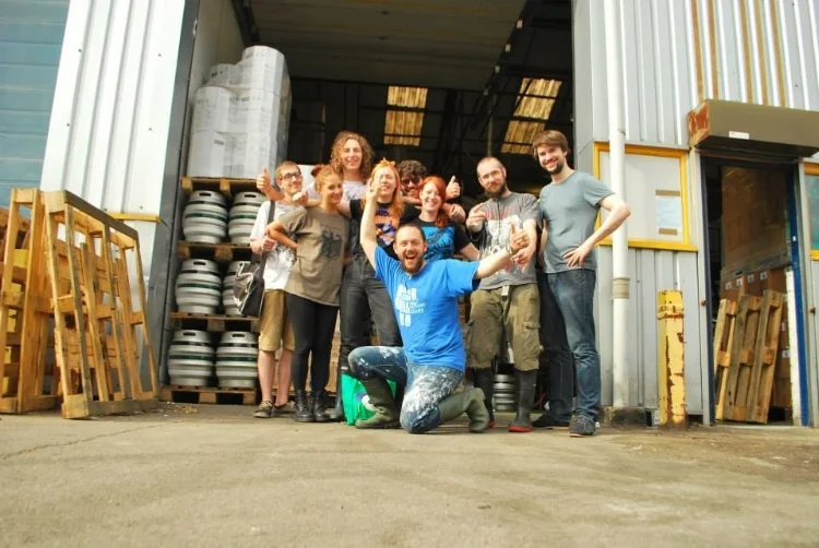 Back in the day! (Some true baby-faced beer folks pictured here).