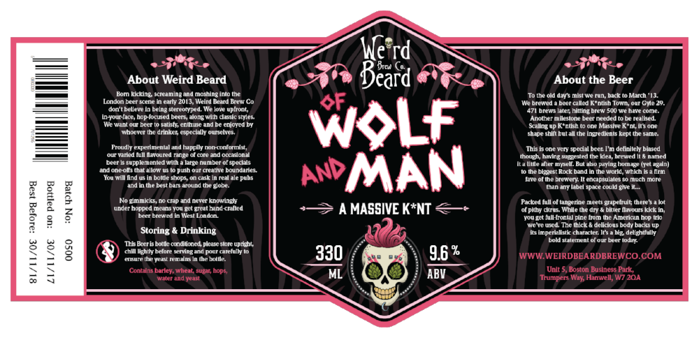 Thanks to our wonderful artist Chris for whipping up the label, similar in style to KTB yet very much also featuring what looks like my very own Lup'in.