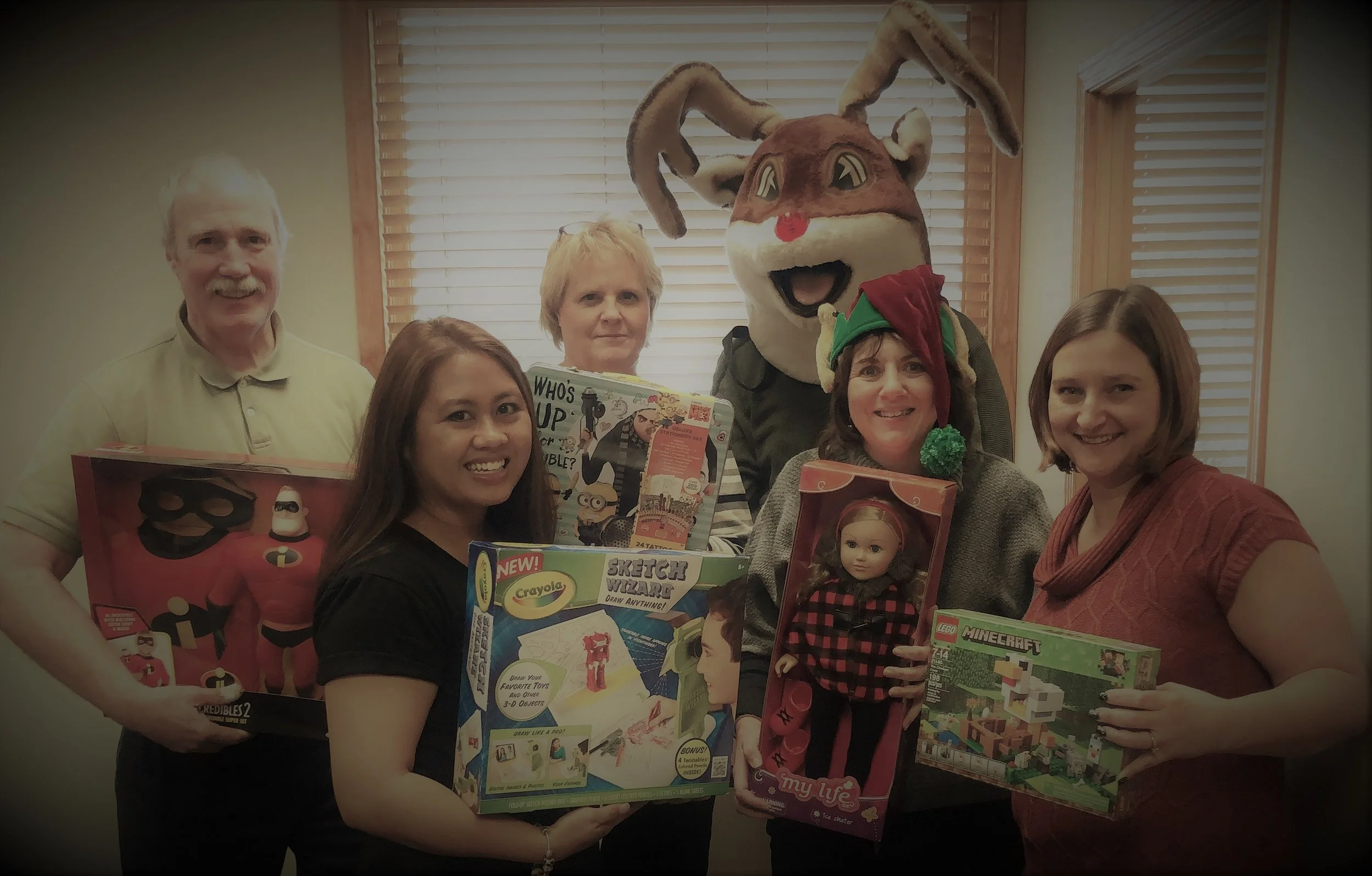 Collecting toys for Tree Of Hope