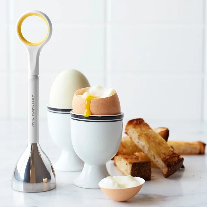 I don't recommend buying this tool, but I like this Williams-Sonoma photo of a soft-boiled egg breakfast.