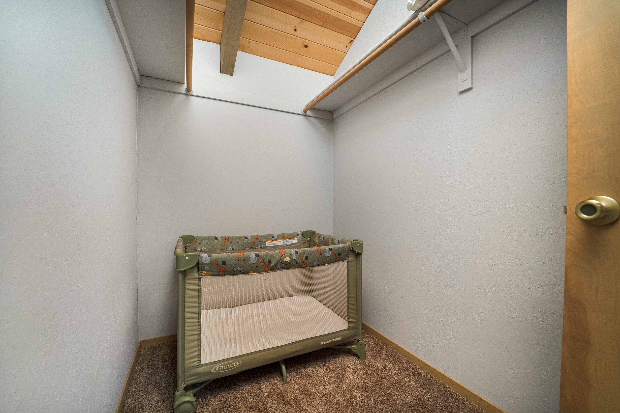Large Closet with Portable Crib