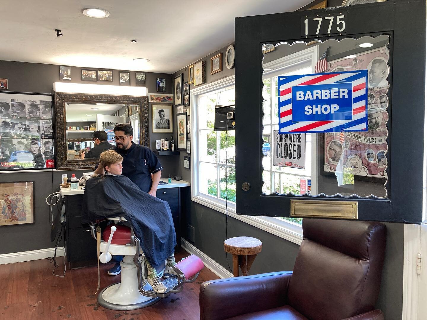 Today my boys got their summer haircuts and they are lookin&rsquo; fine! We tried the barber shop in our neighborhood for the first time, Barba &amp; Co. Hudson&rsquo;s friend&rsquo;s dad owns the shop and it&rsquo;s awesome&mdash;feels like a step b