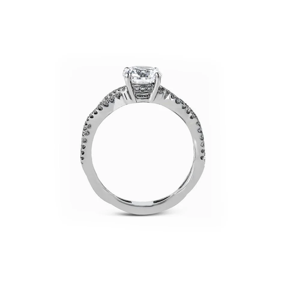 Simon G. Gold Infiniti Twisted Engagement Ring and Band Set Side.jpg