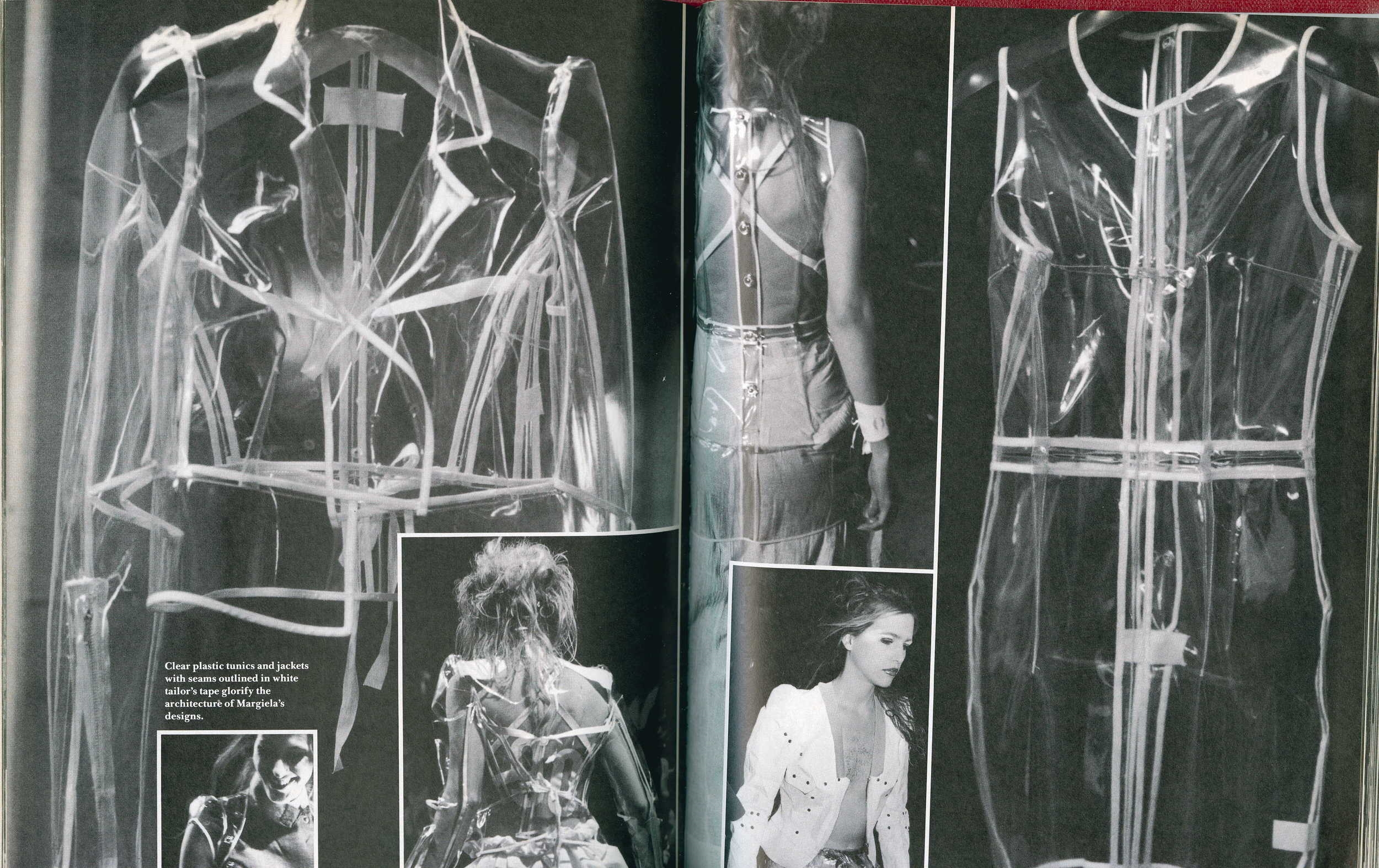 BILL CUNNINGHAM, PHOTOGRAPHS oF MARTIN MARGIELA, SPRINg/SUMMER 1990, "The COLLECTIONS" DETAILS, MARCH 1990