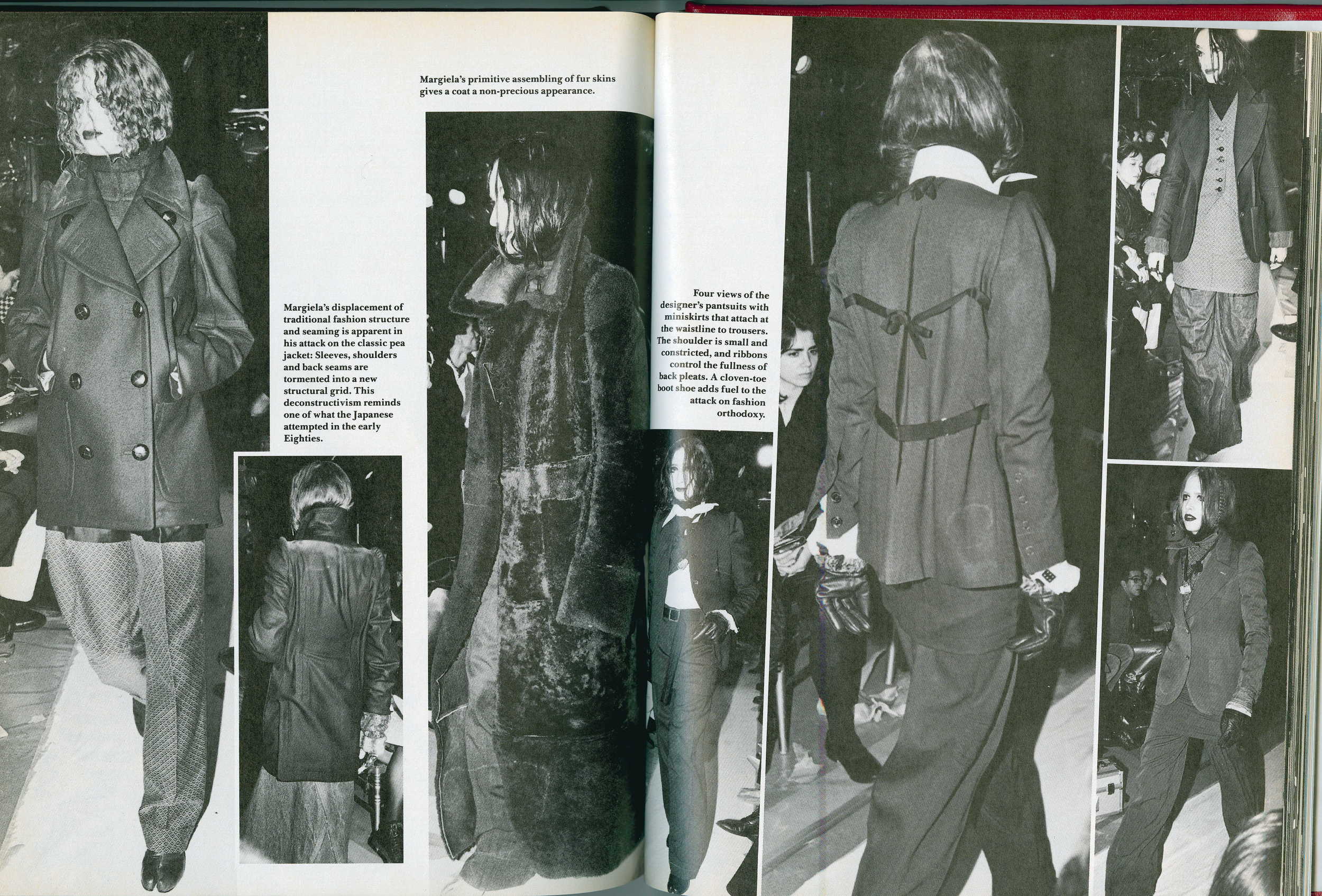 BILL CUNNINGHAM, IMAGES AND TEXT ON MARTIN MARGIELA, AUTUMN/WINTER 1989, DETAILS, SEPTEMBER 1989
