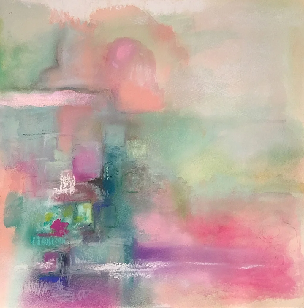 Imaginings Ink, watercolor, pastel (17 x17) $375 (Framed)