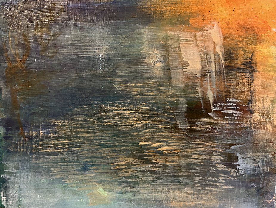 Lagoon At Sunset_Acrylic on Cradled Wood Panel_6%22 X 8%22_$165.jpg