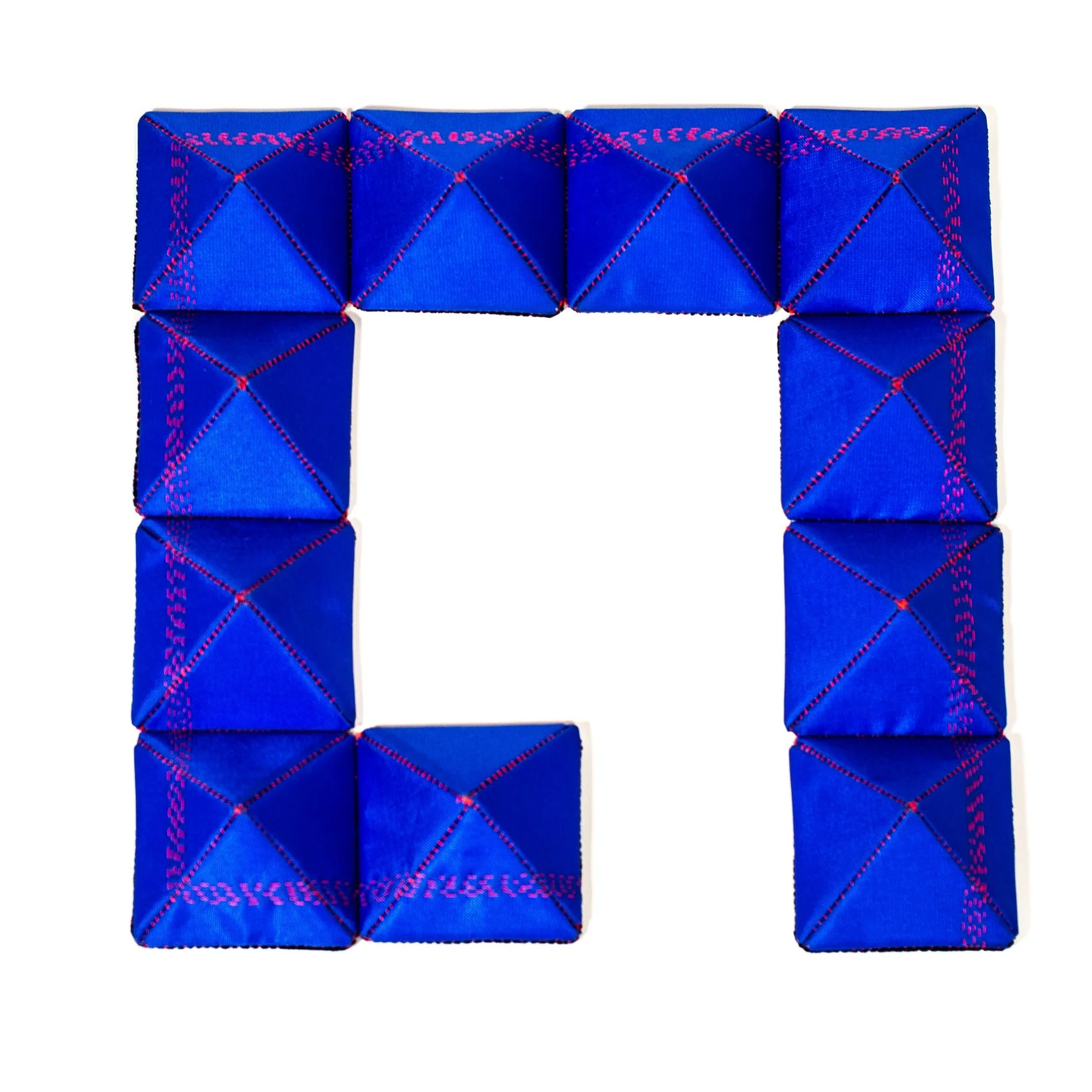 Flagged Elevensies neckpiece, now available at Galerie Noel Guyomarc'h, Montreal