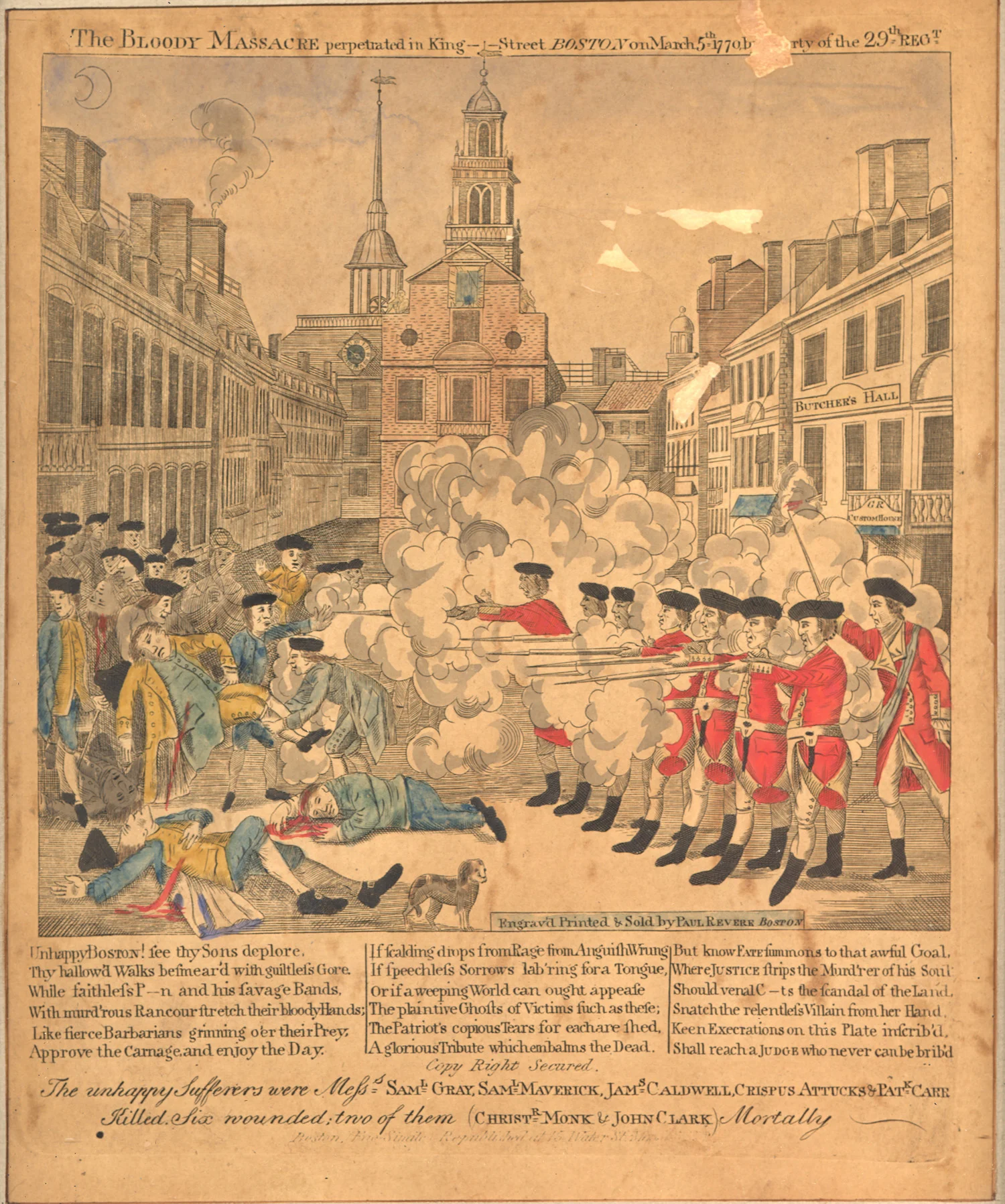 Paul Revere's Famous Print of the Boston Massacre