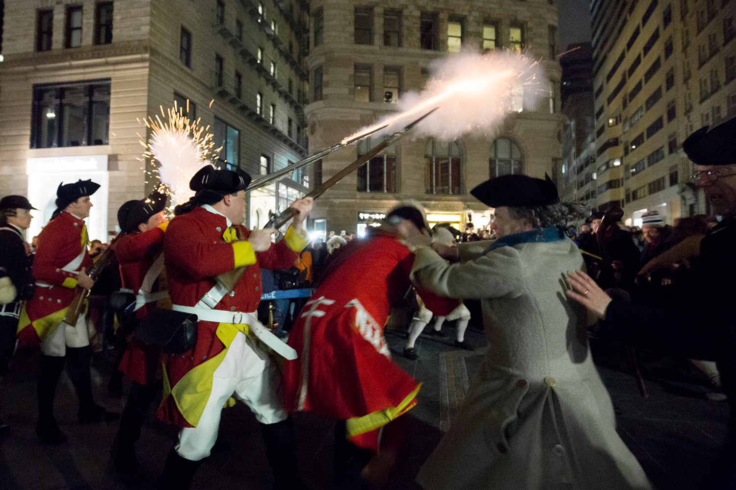 2018 reenactment of the Boston Massacre