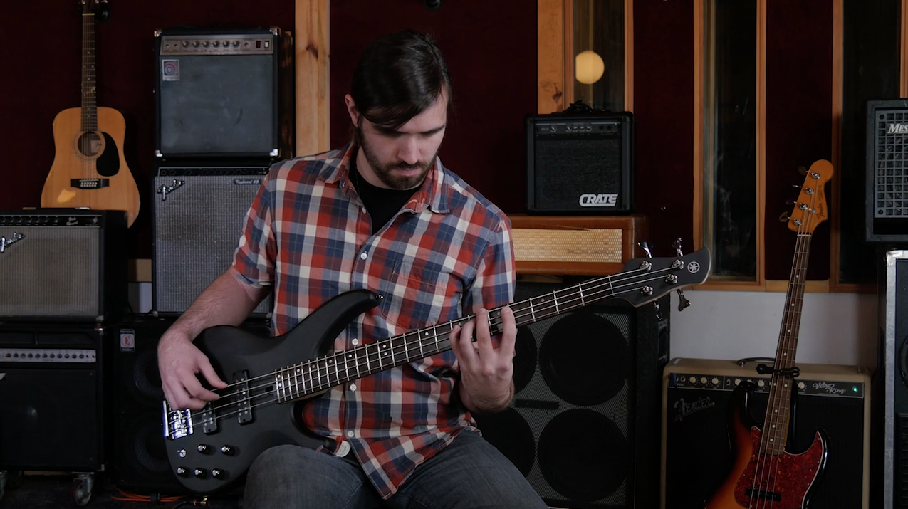 Screenshot from my advanced bass instructional video at the National Music Centre Courtesy of Richard Lewis Media Group