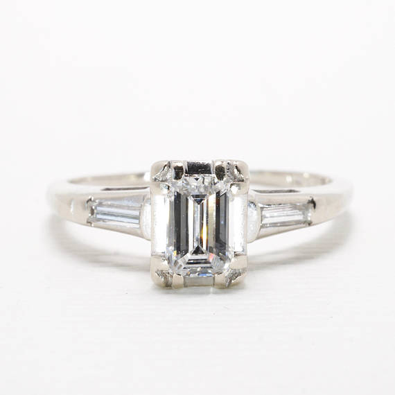 Emerald Cut Engagement Ring