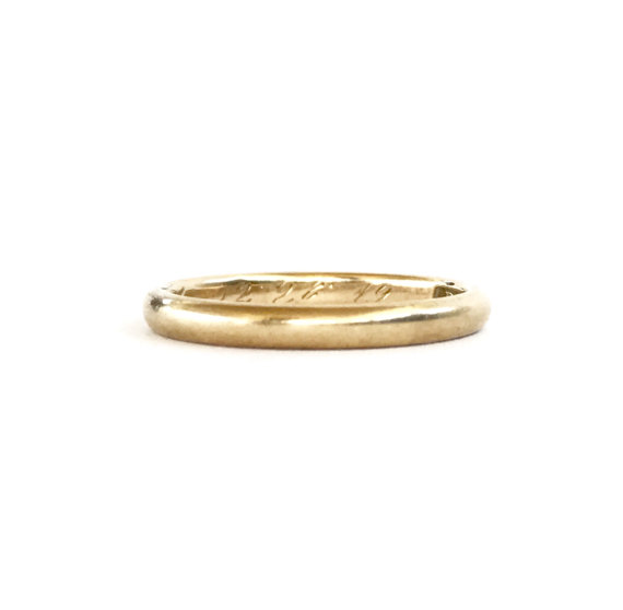Antique wedding band 1919
