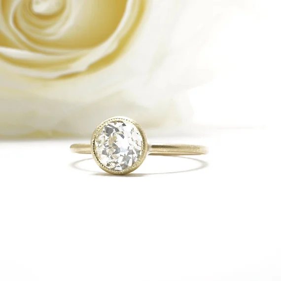 Bezel Set Engagement Ring