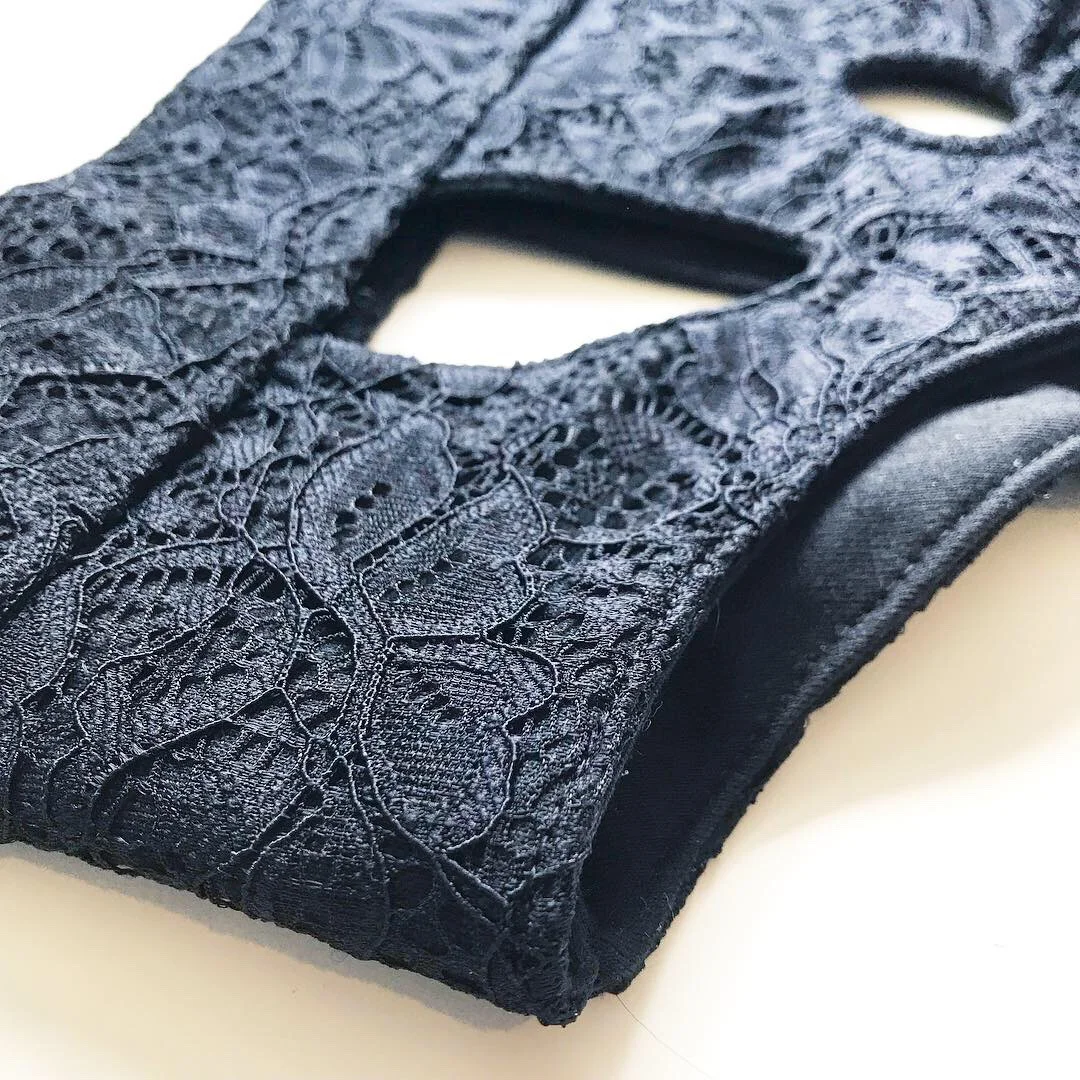 Black lace strap on harness (Copy)