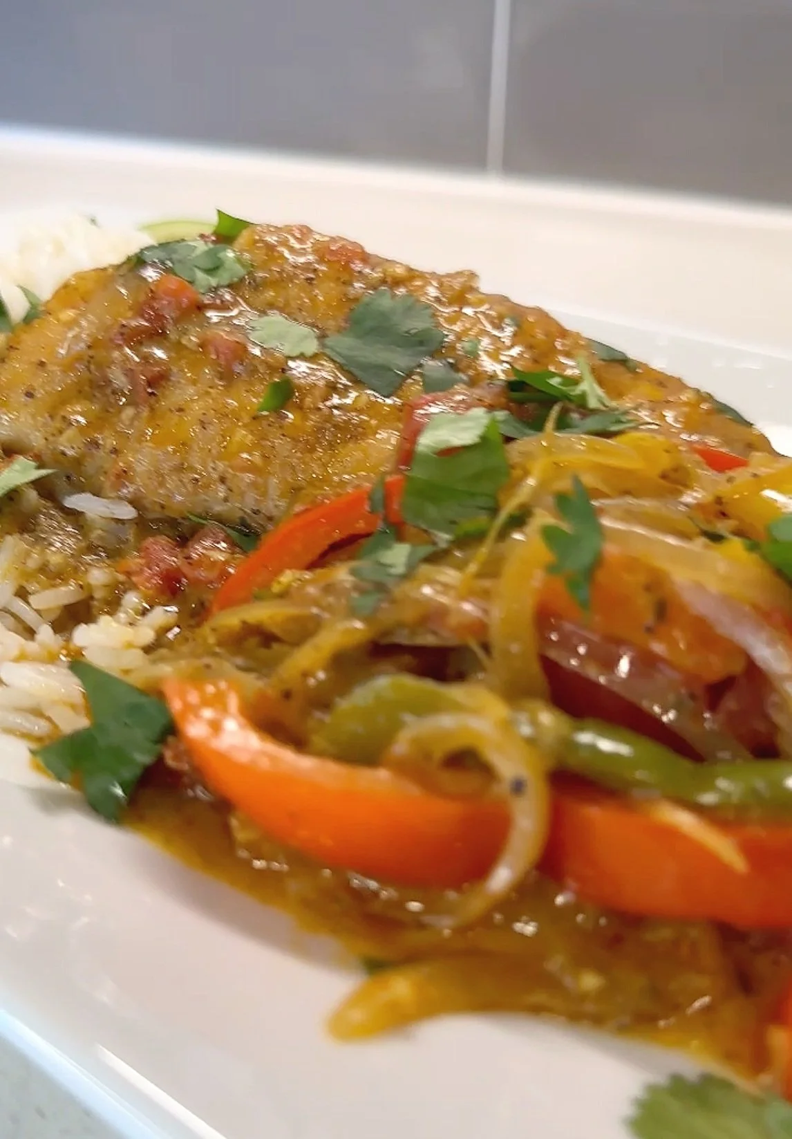 Creole Curry with Red Snapper