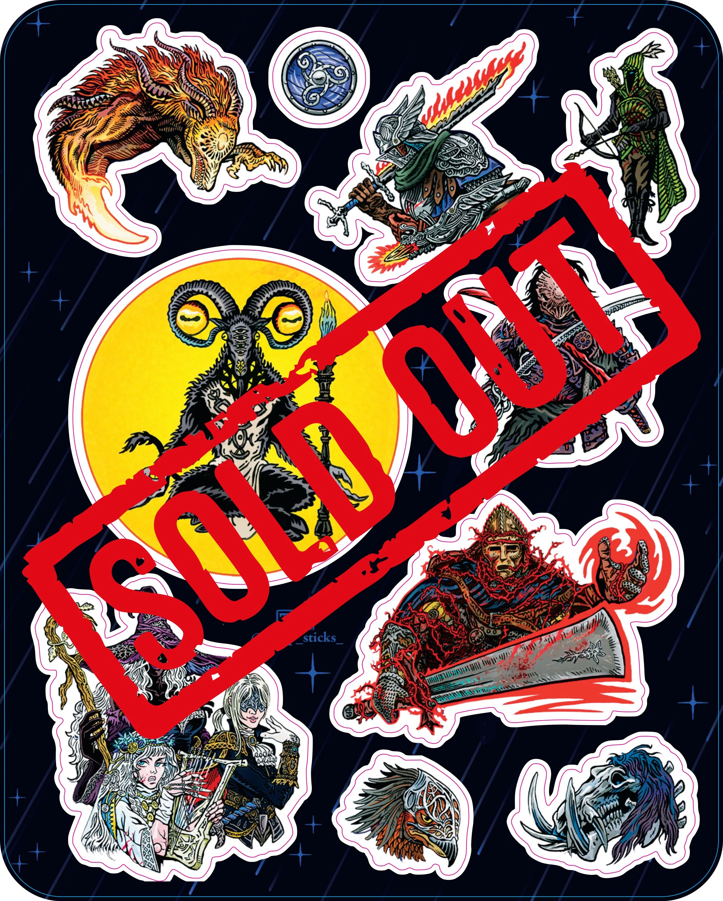 Nocturnal Precipitation Elite Sticker Sheet